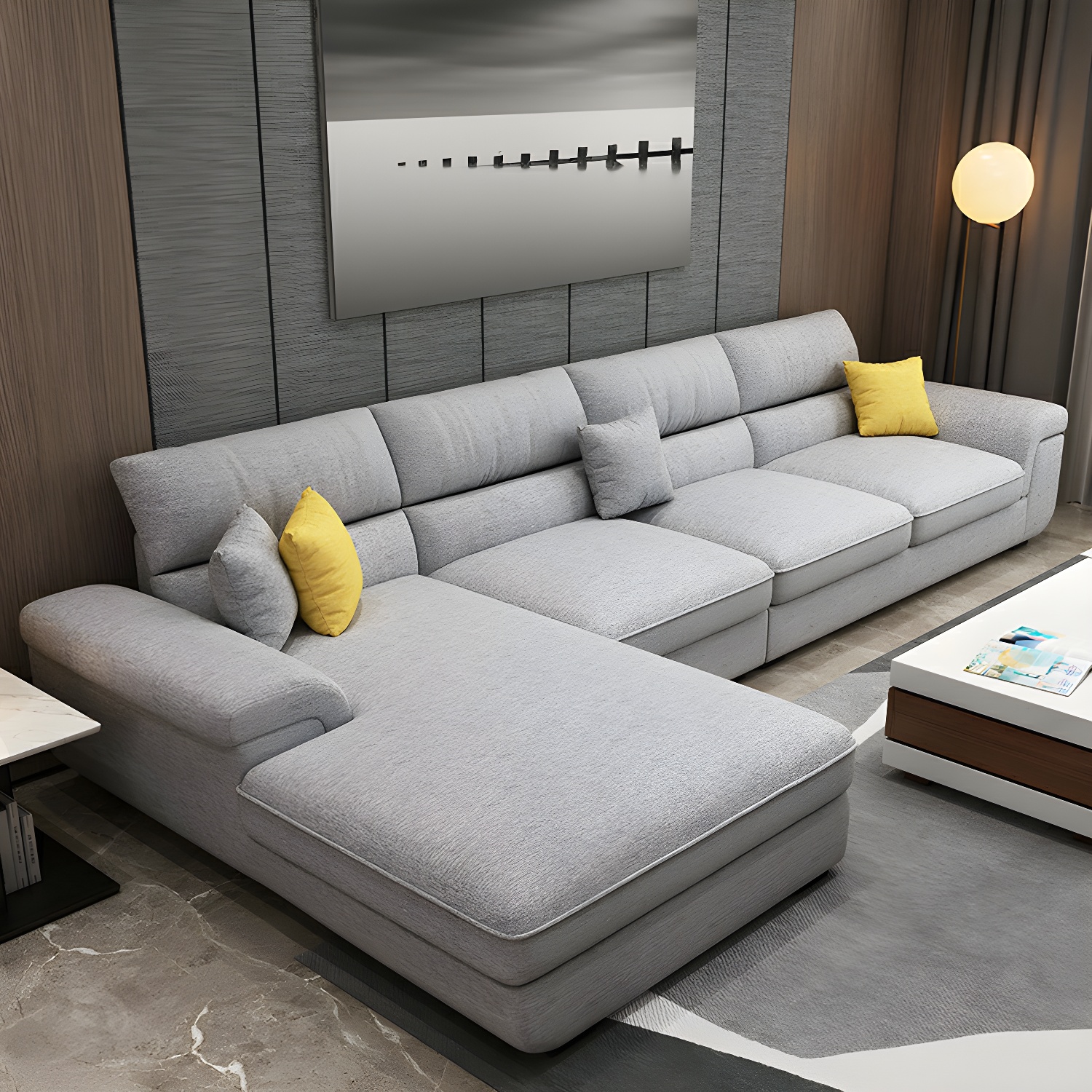 Modern Pillow Top Sectional Sofa | Ormau - image 3
