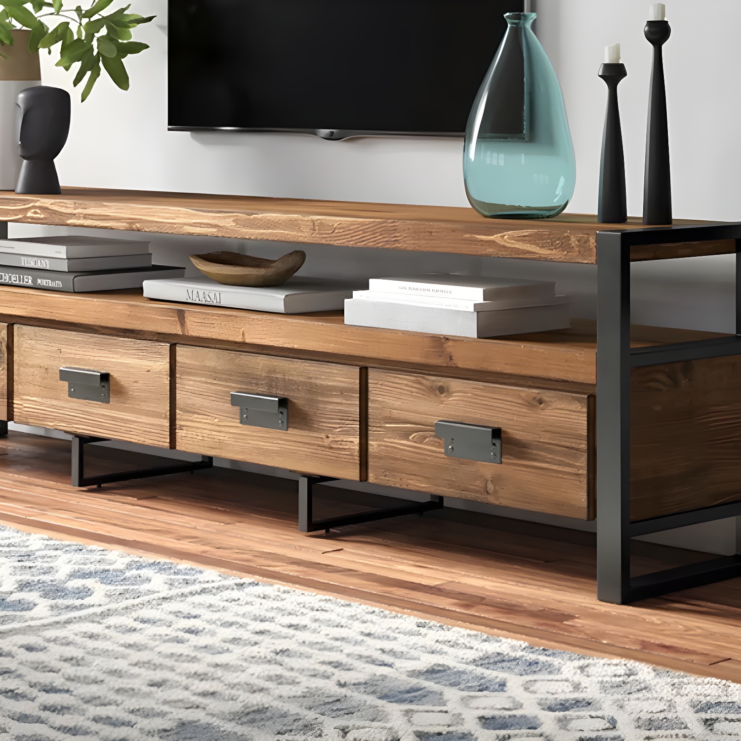 Industrial Wood TV Stand | Ormau - image 6