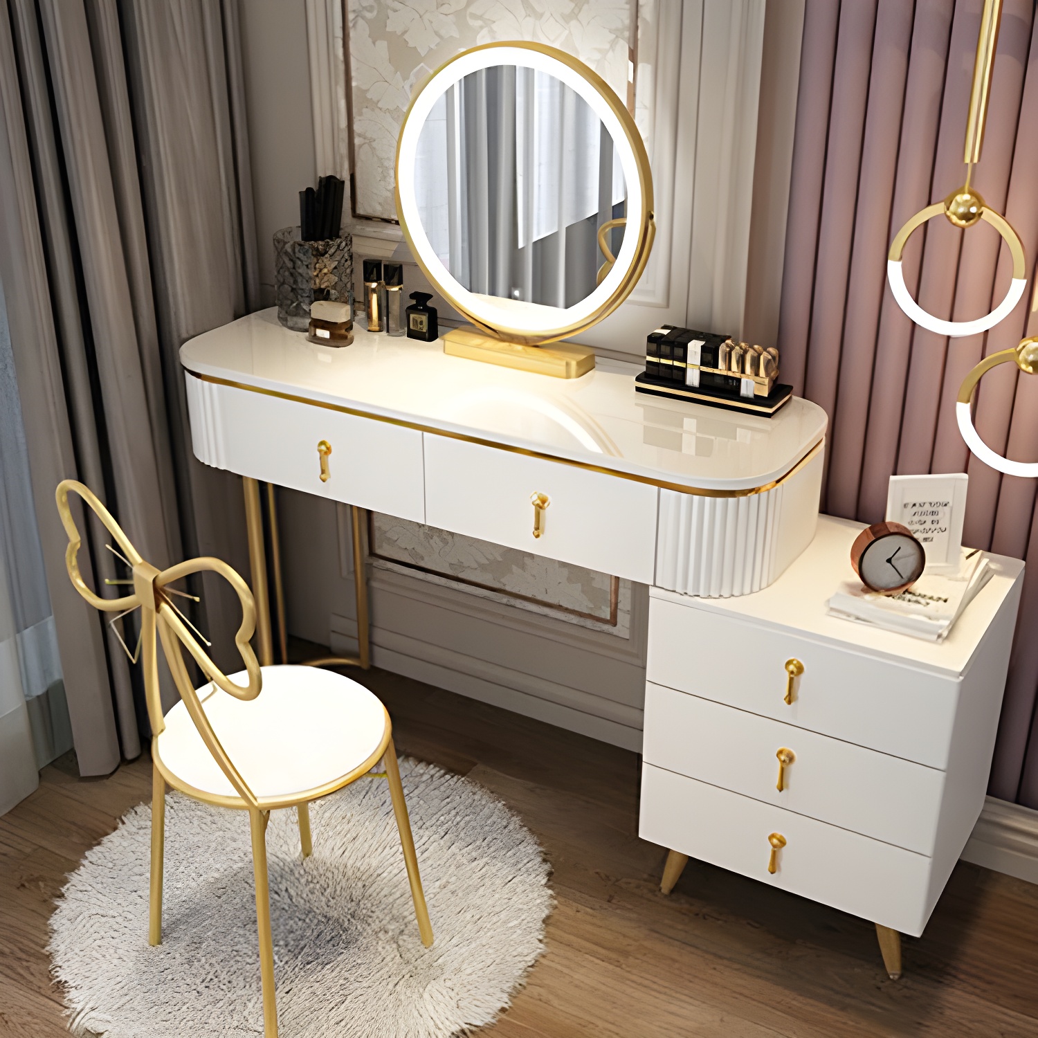 Makeup Vanity with Lighted Mirror | Ormau - image 30