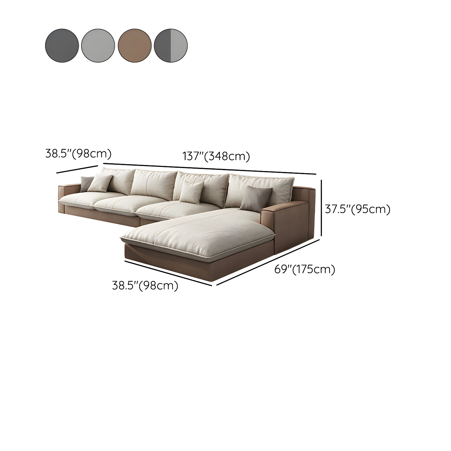 Pillow Back Sectional | Ormau - image 15