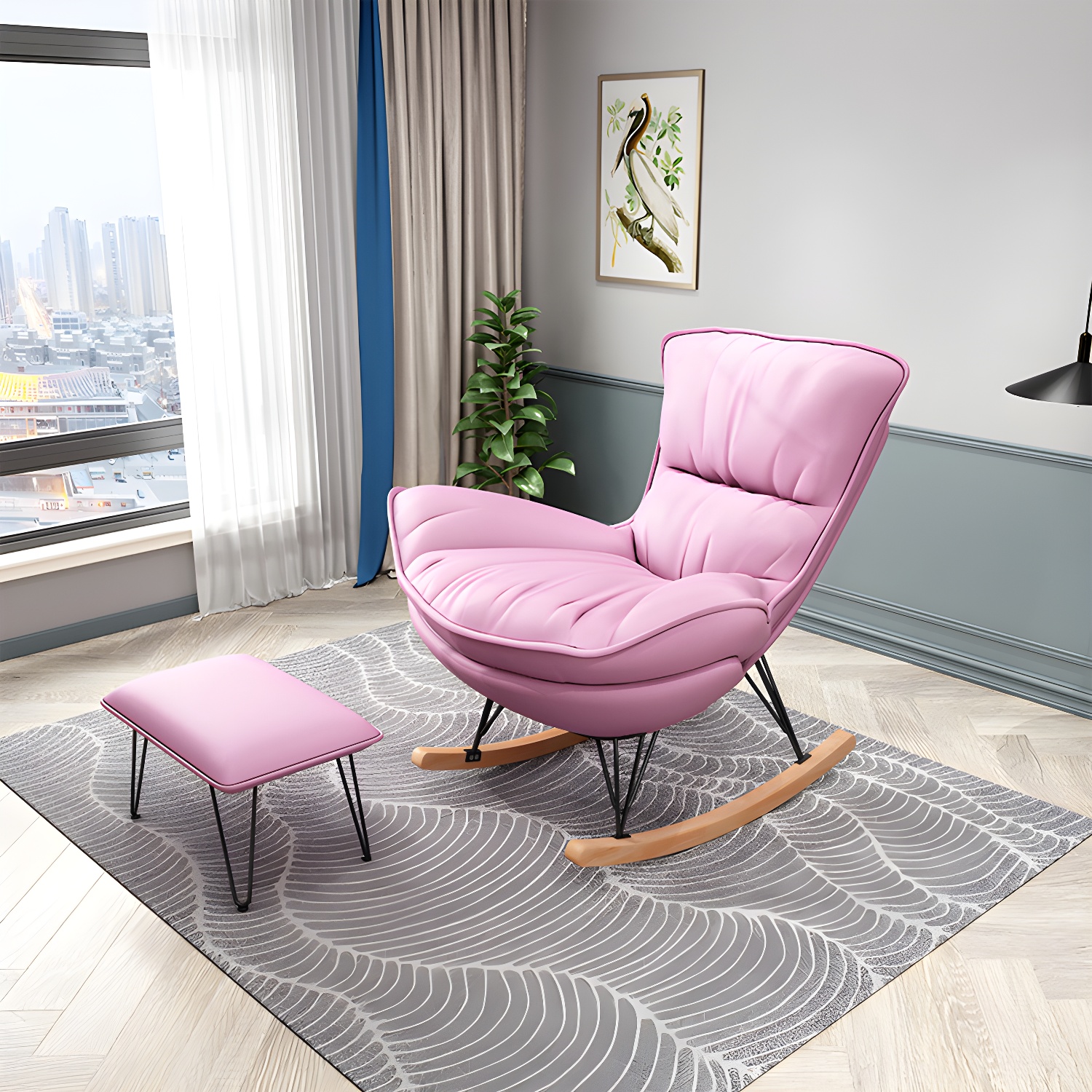 Rocking Chair & Ottoman Set | Ormau - image 7