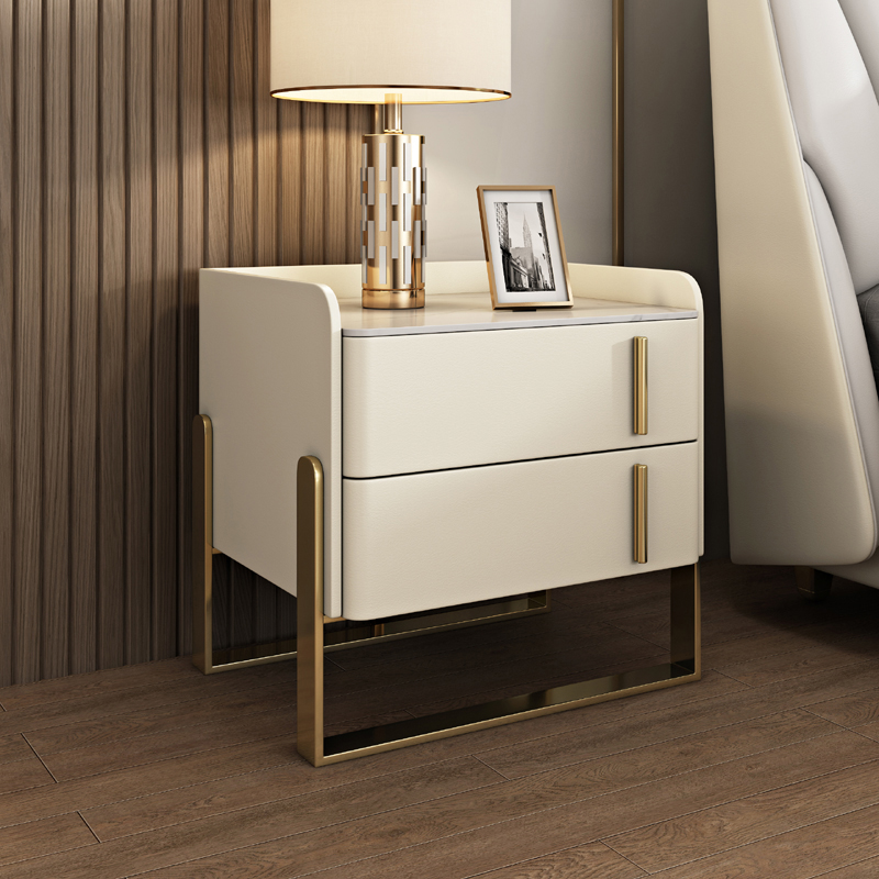 Drawer Nightstand with Stone Top | Ormau - image 19