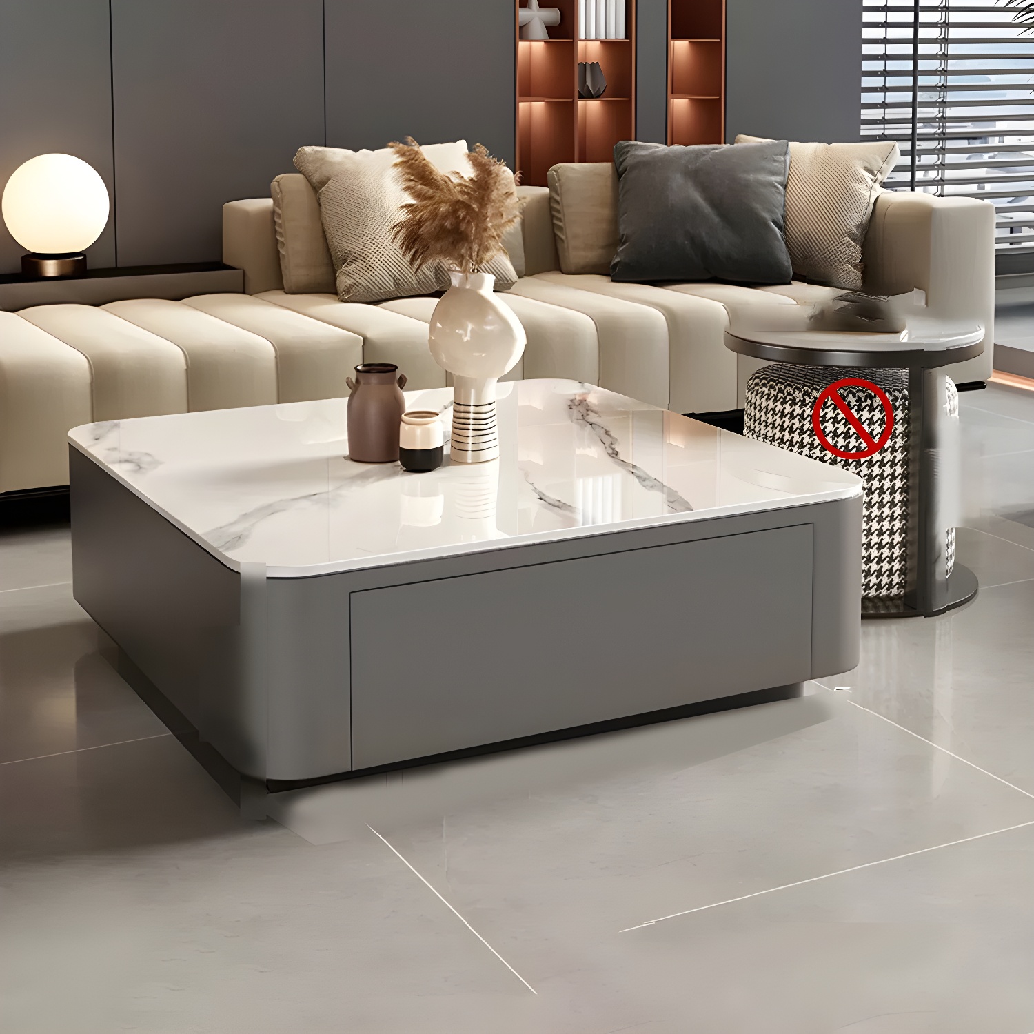 Modern Stone Nesting Coffee Table Set | Ormau - image 8