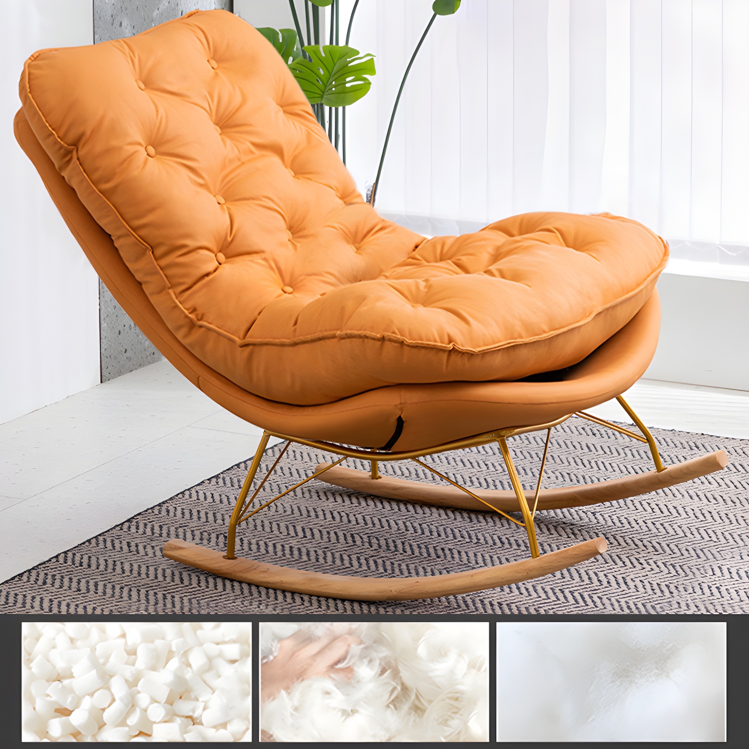Tufted Rocking Chair | Ormau - image 33