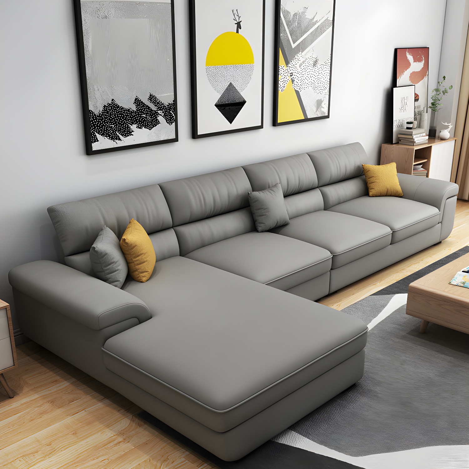 Modern Pillow Top Sectional Sofa | Ormau - image 16