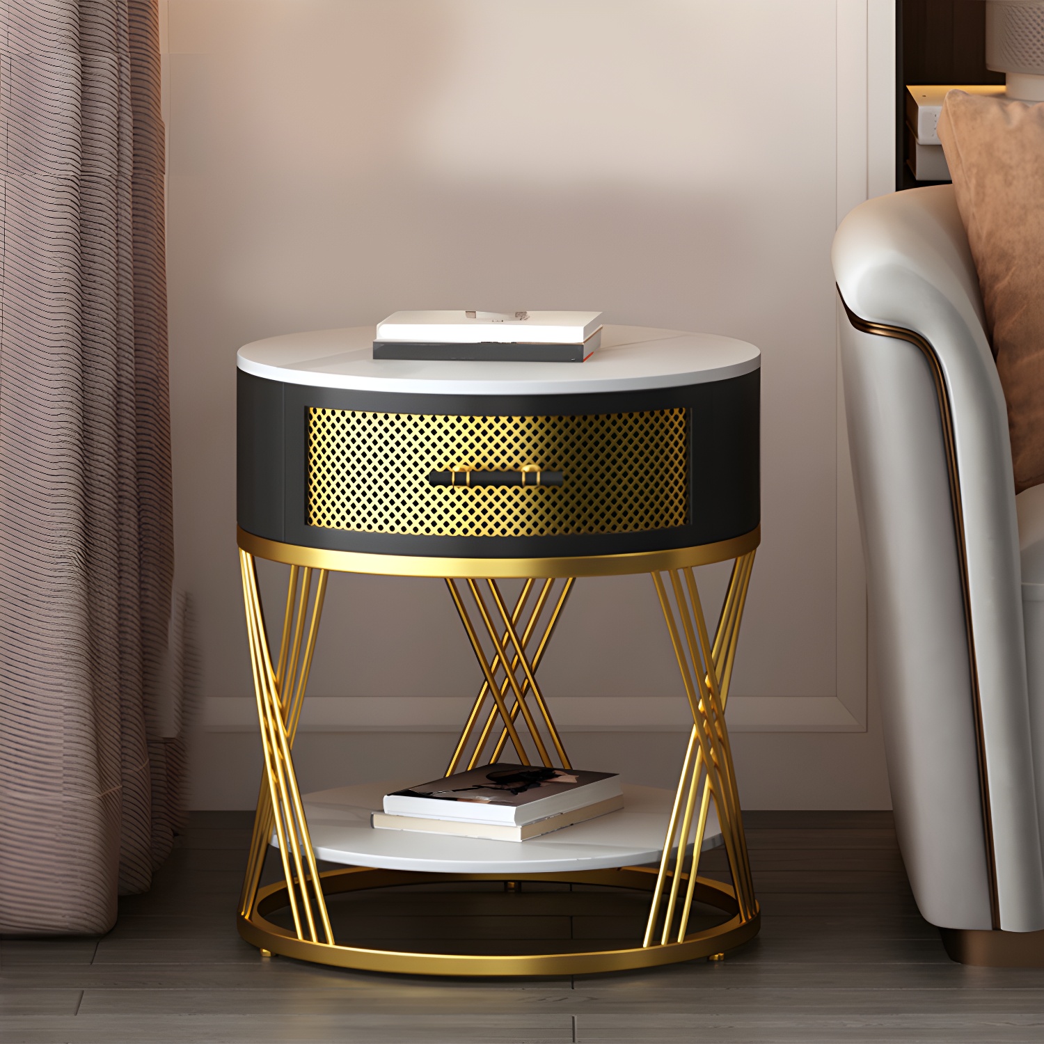 Glam Stone Nightstand | Ormau - image 4