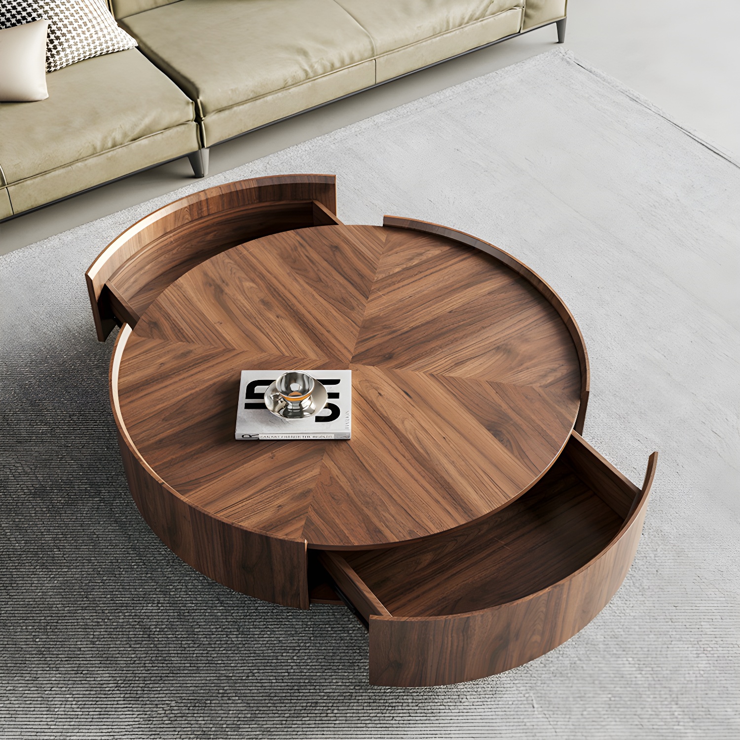 Round Wood Coffee Table | Ormau - image 10