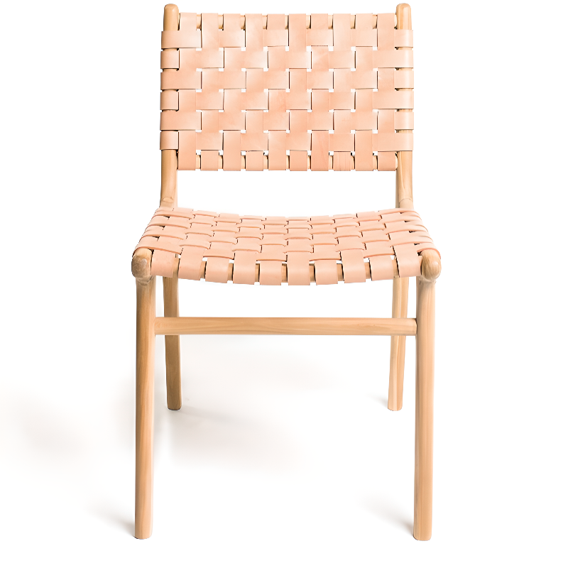 Woven Leather Side Chair | Ormau - image 12