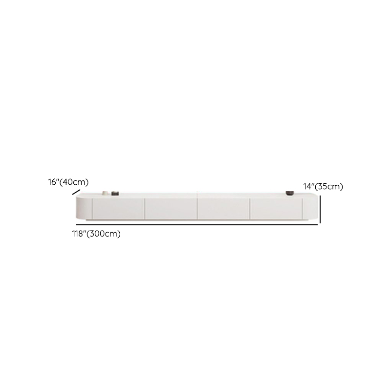 Modern White TV Stand | Ormau - image 15