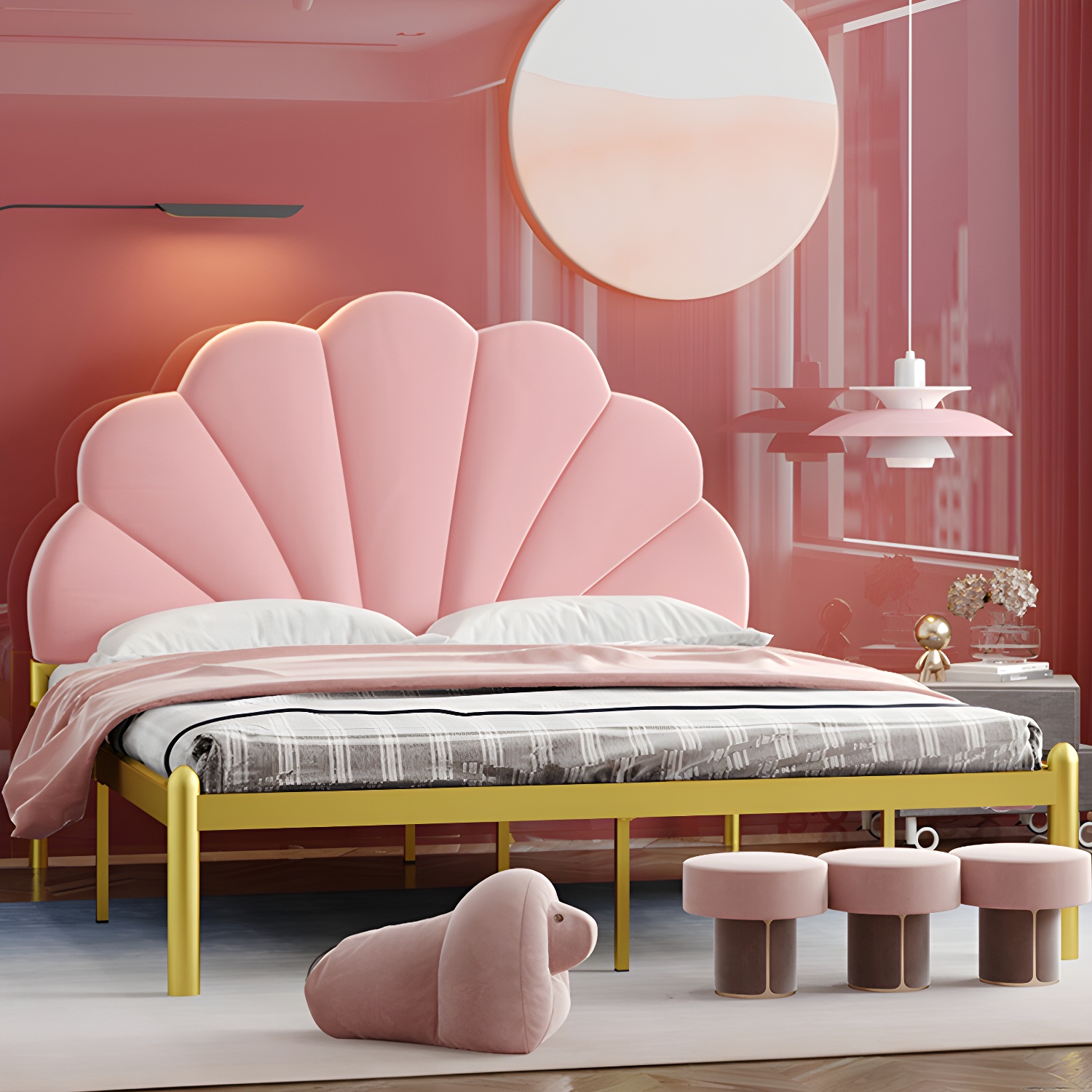 Shell Upholstered Bed | Ormau - image 18