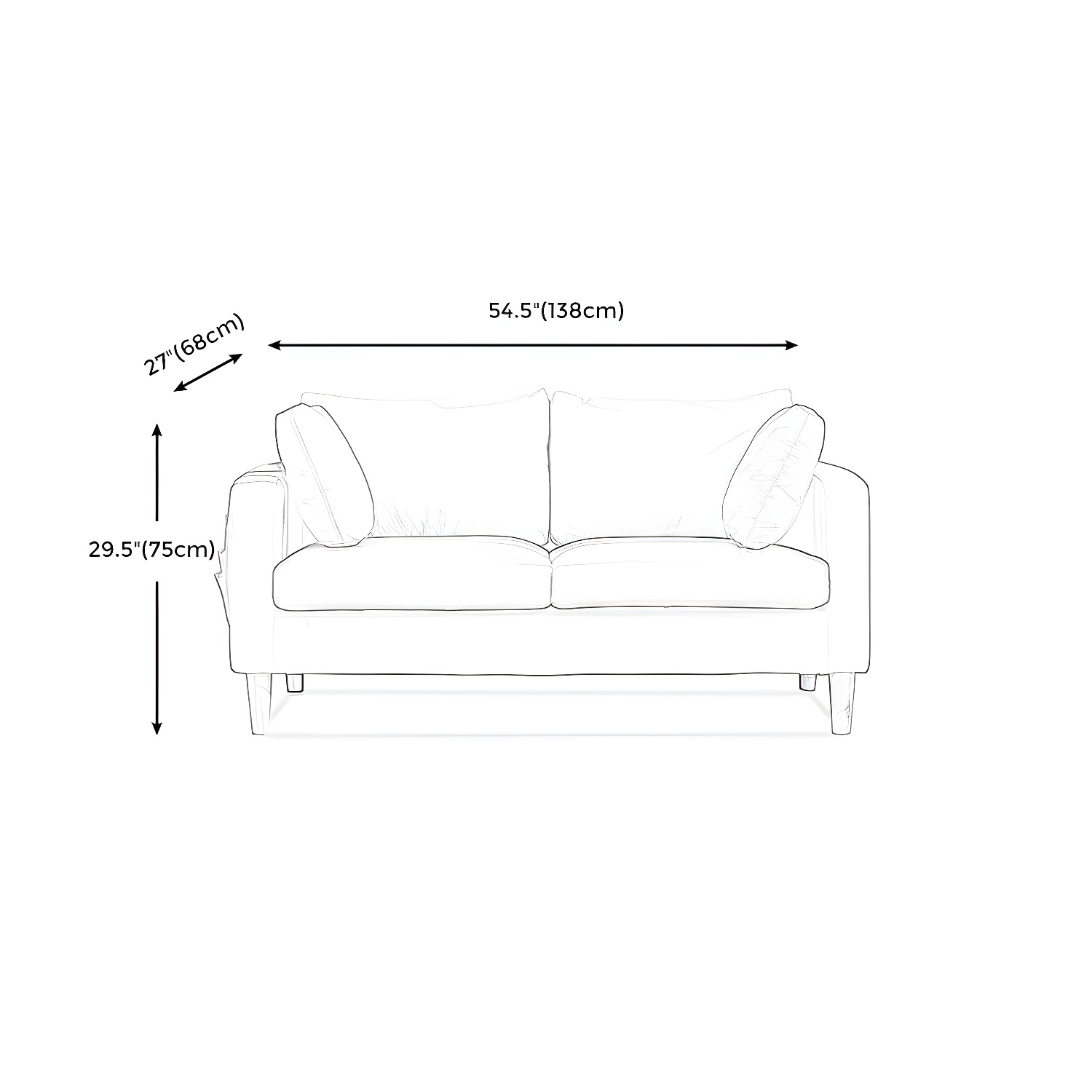 Contemporary Loveseat | Ormau - image 25