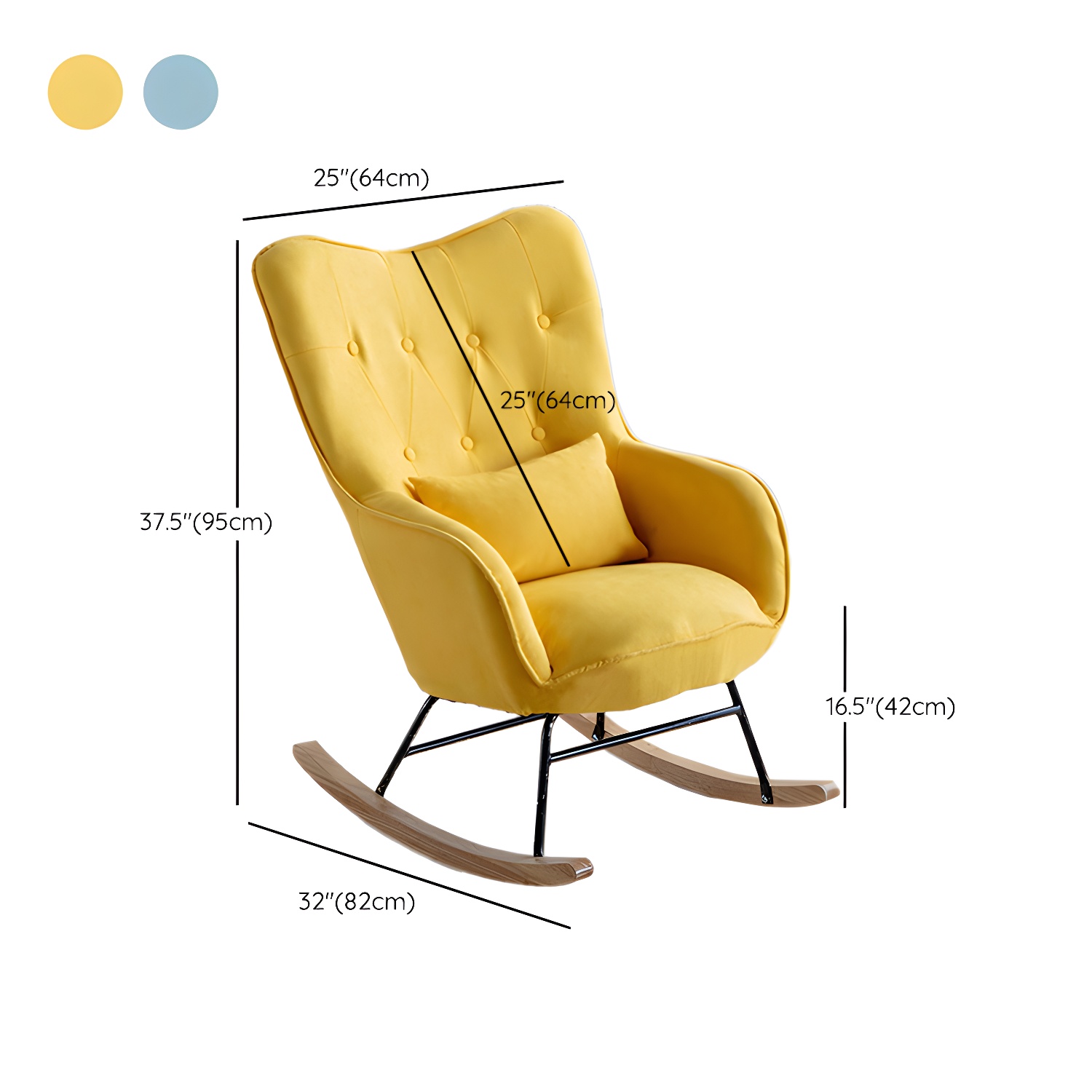 Upholstered Rocking Chair | Ormau - image 21
