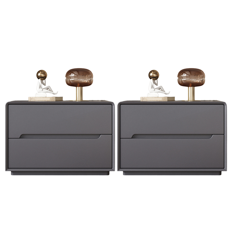 Modern Faux Leather Nightstand | Ormau - image 20