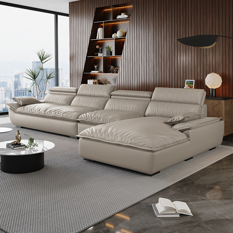 L-Shape Leather Sectional | Ormau - image 6
