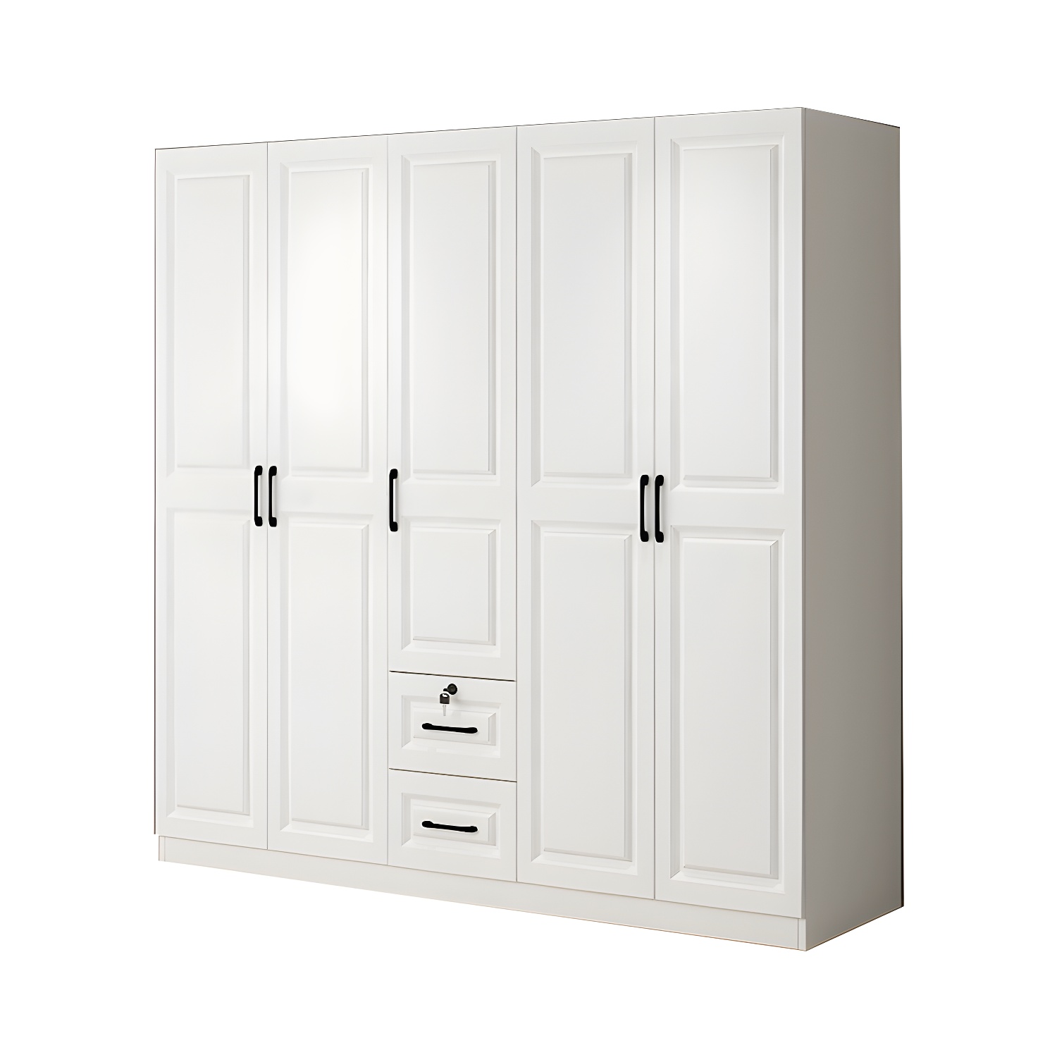 White Wood Wardrobe Armoire | Ormau - image 40