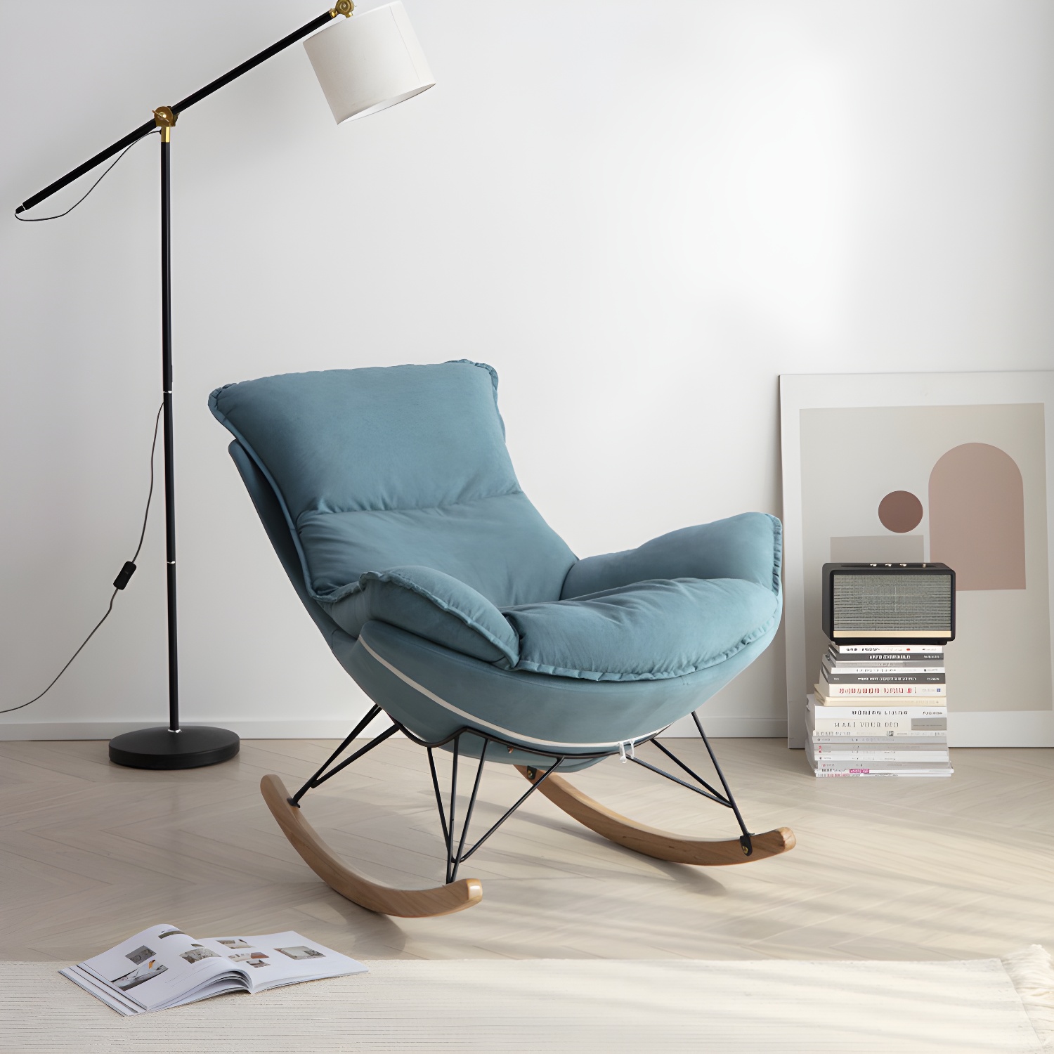 Wingback Rocker with Ottoman | Ormau - image 11