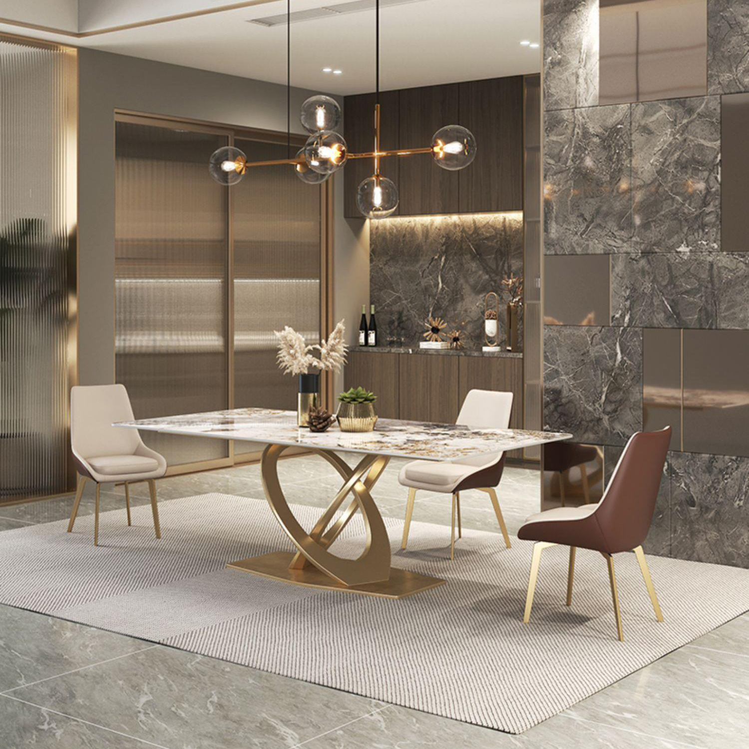 Gloss Beige Dining Set | Ormau - image 10