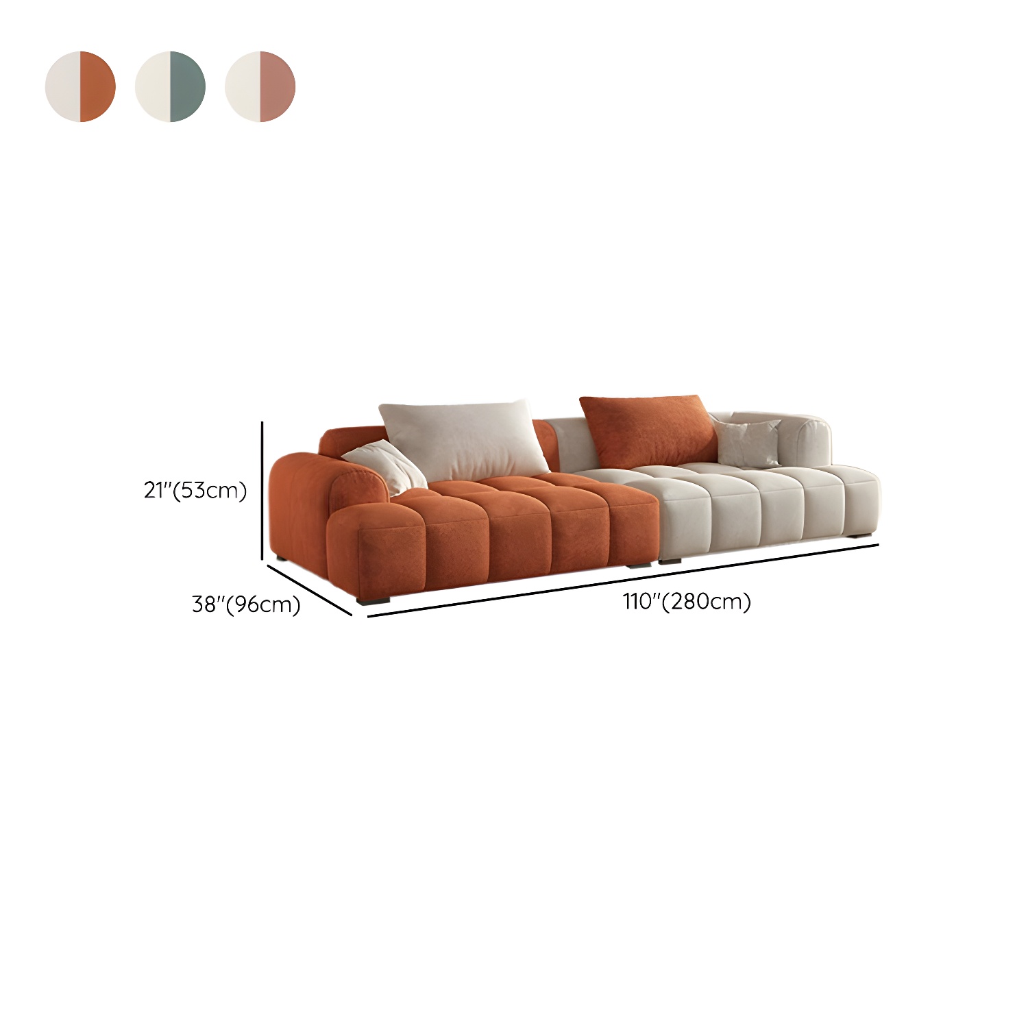 Corduroy Modern Sofa | Ormau - image 23