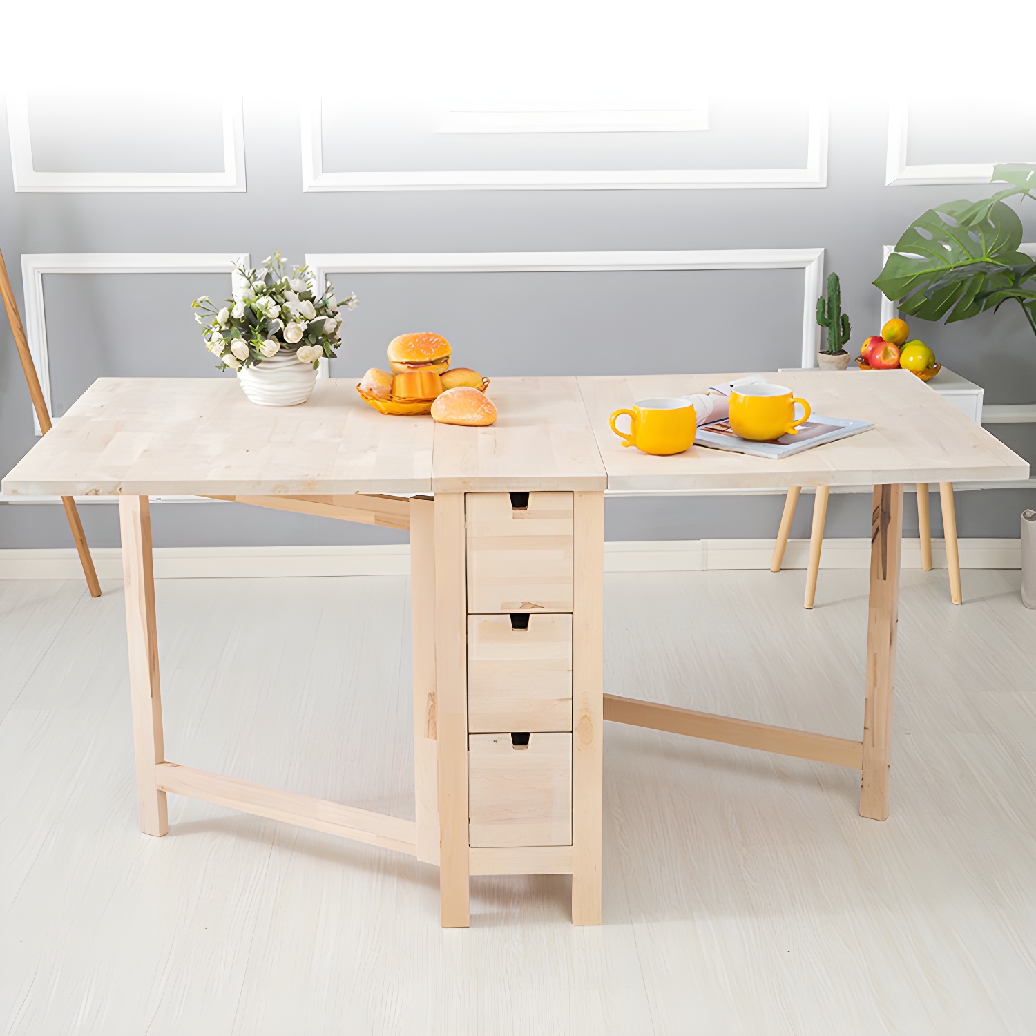 Birch Drop Leaf Dining Table | Ormau - image 12