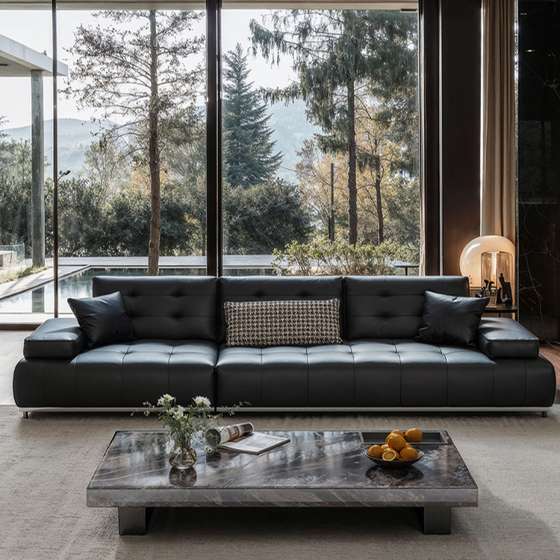 Tufted Leather Sectional | Ormau - image 5