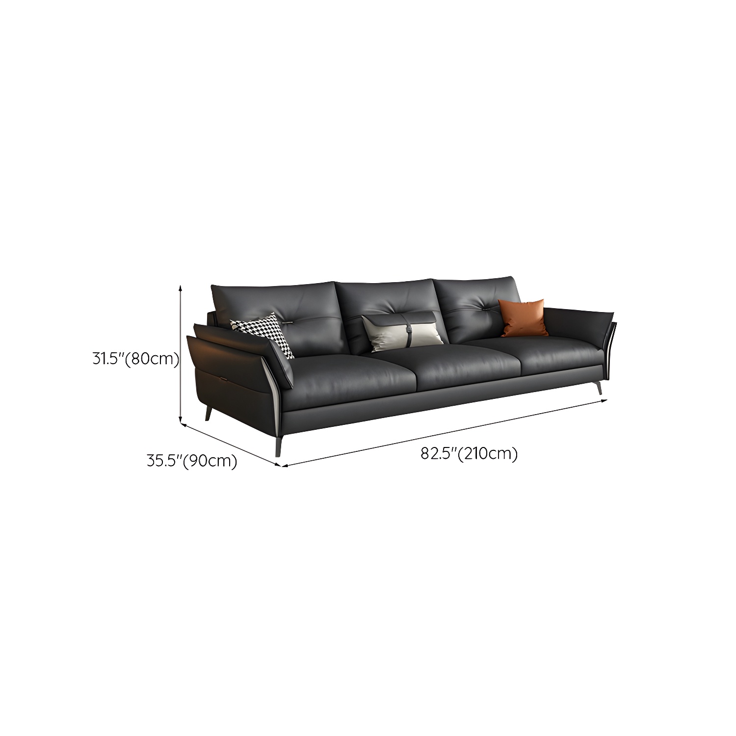 Tufted Gray Sectional | Ormau - image 12