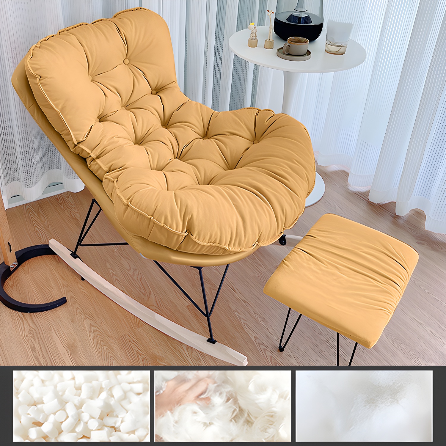 Tufted Rocking Chair | Ormau - image 29