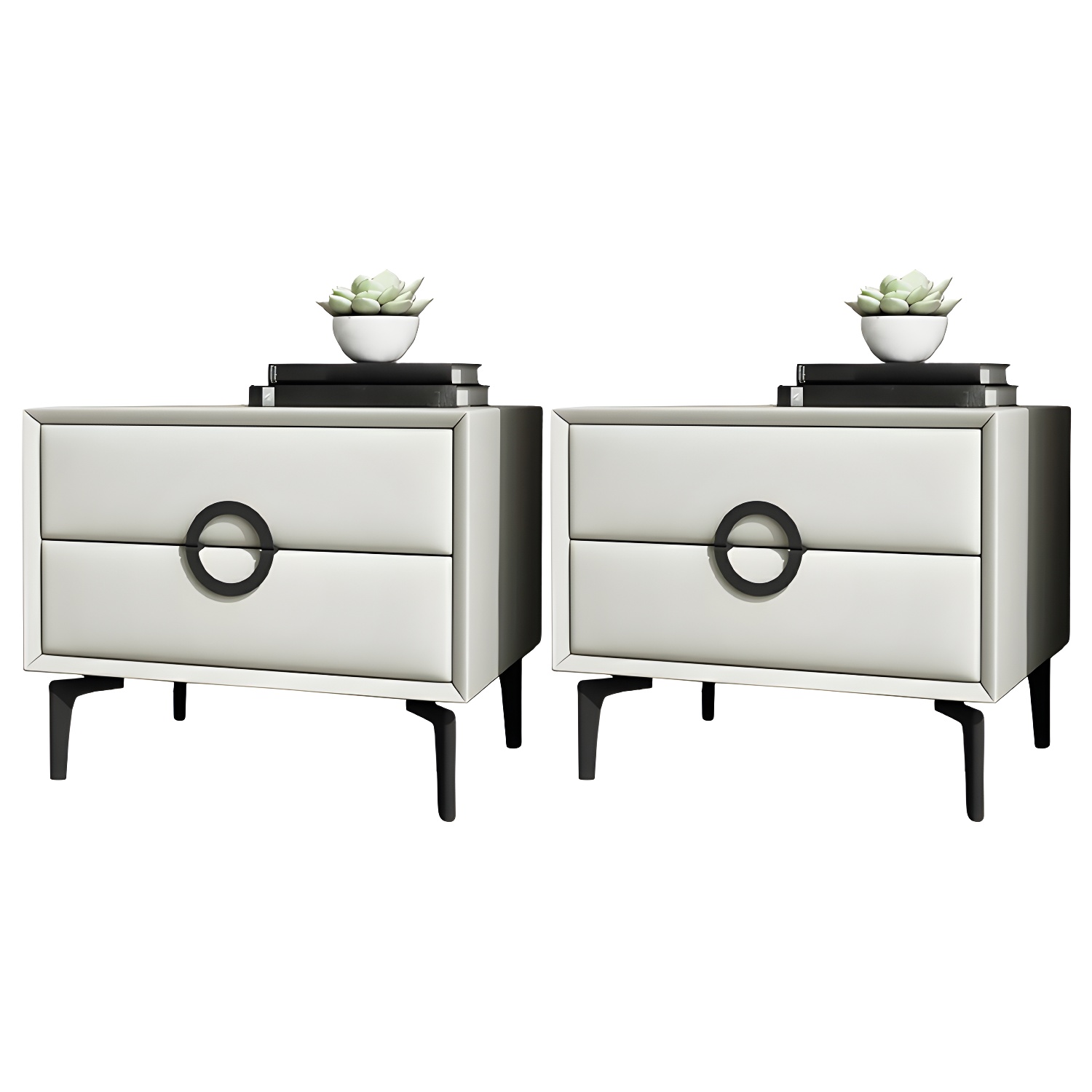 Glam Nightstand with Drawers | Ormau - image 41