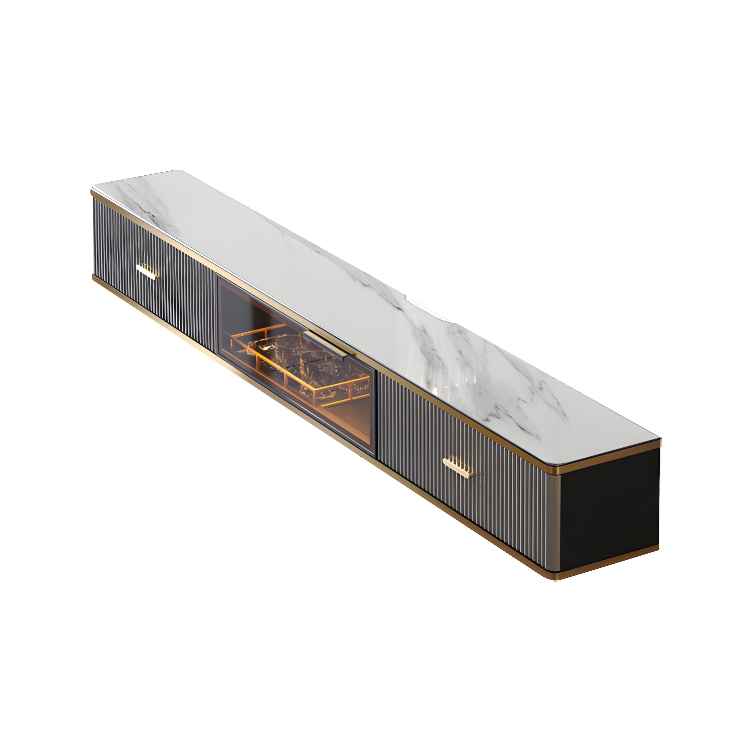 Glam Floating Media Stand | Ormau - image 19