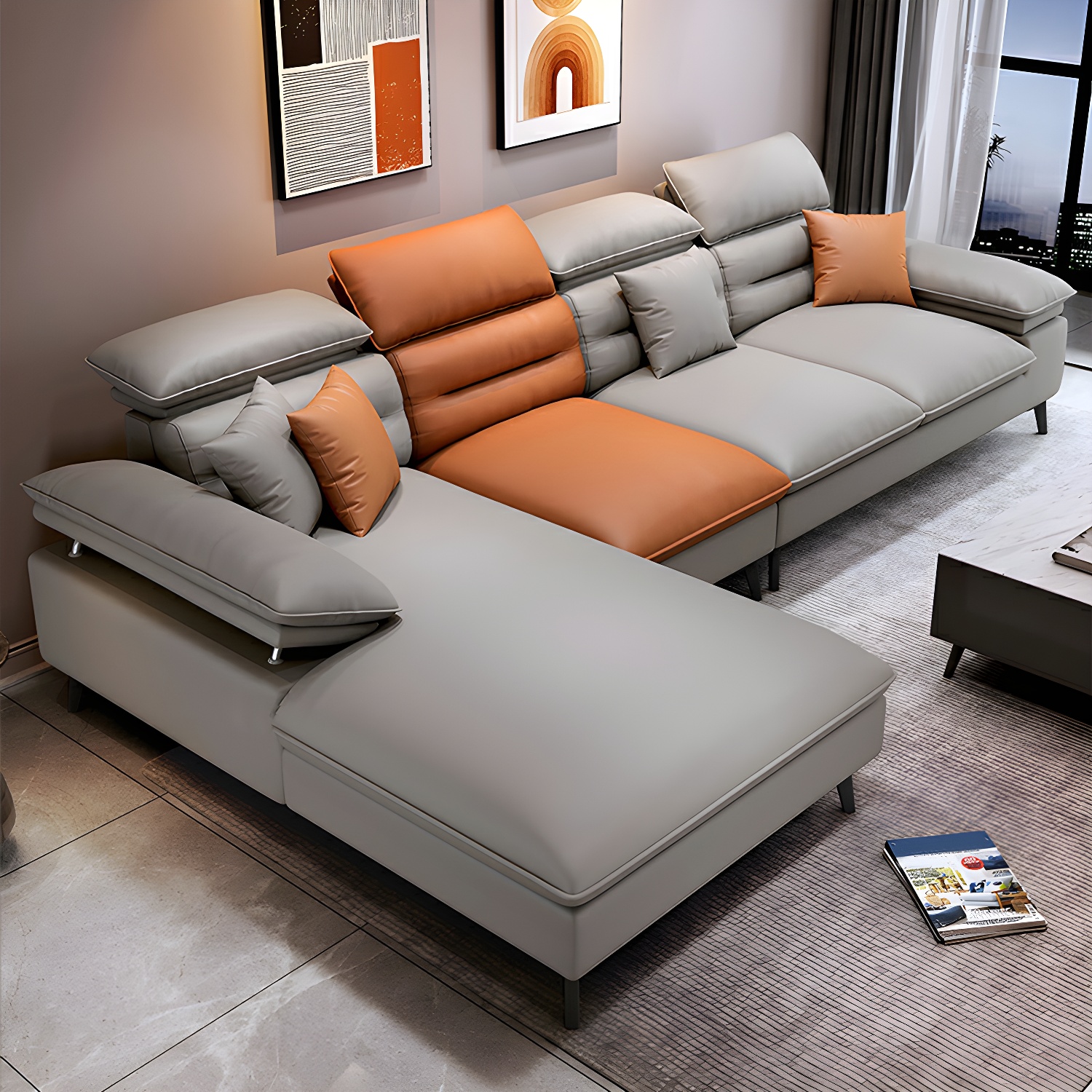 Modern L-Shape Sofa | Ormau - image 9
