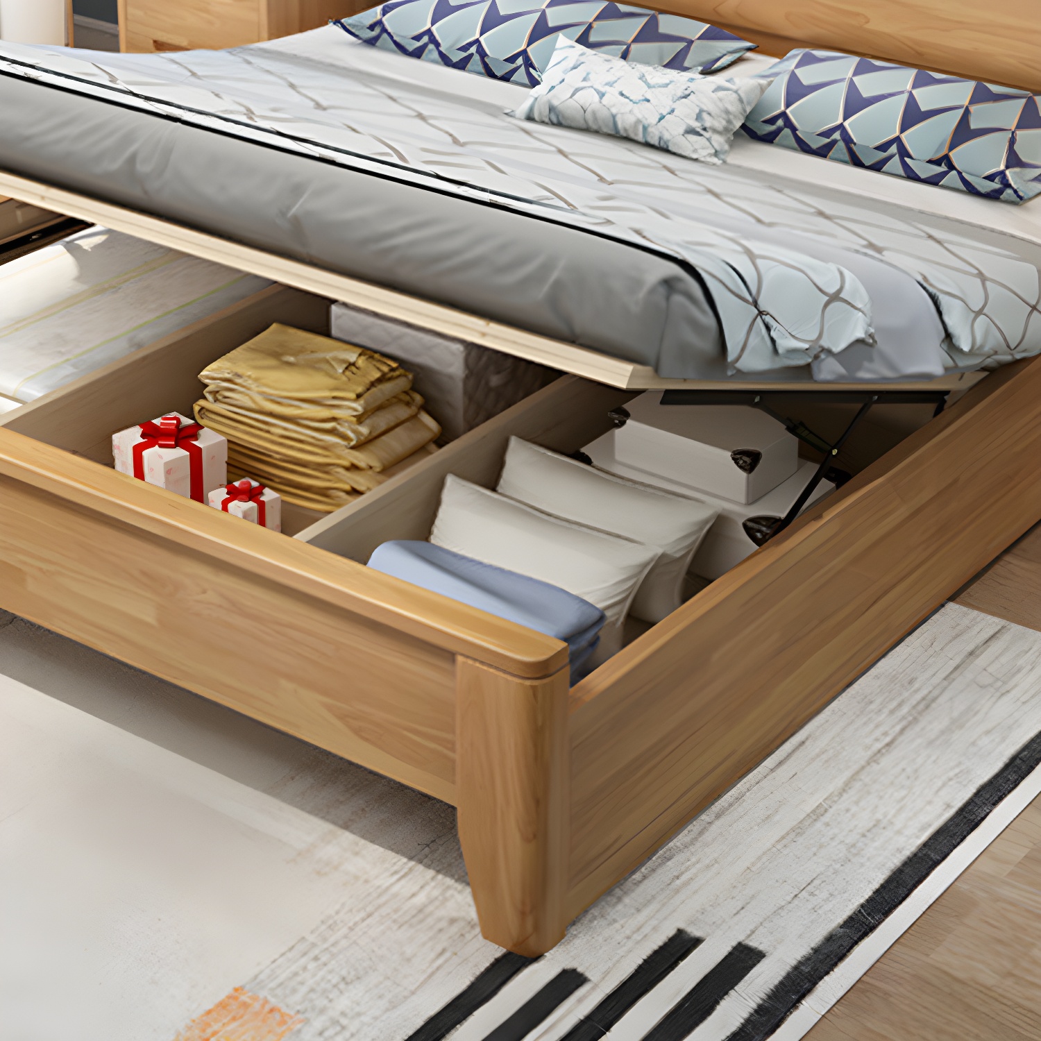 Warm Wood Bed Frame | Ormau - image 9