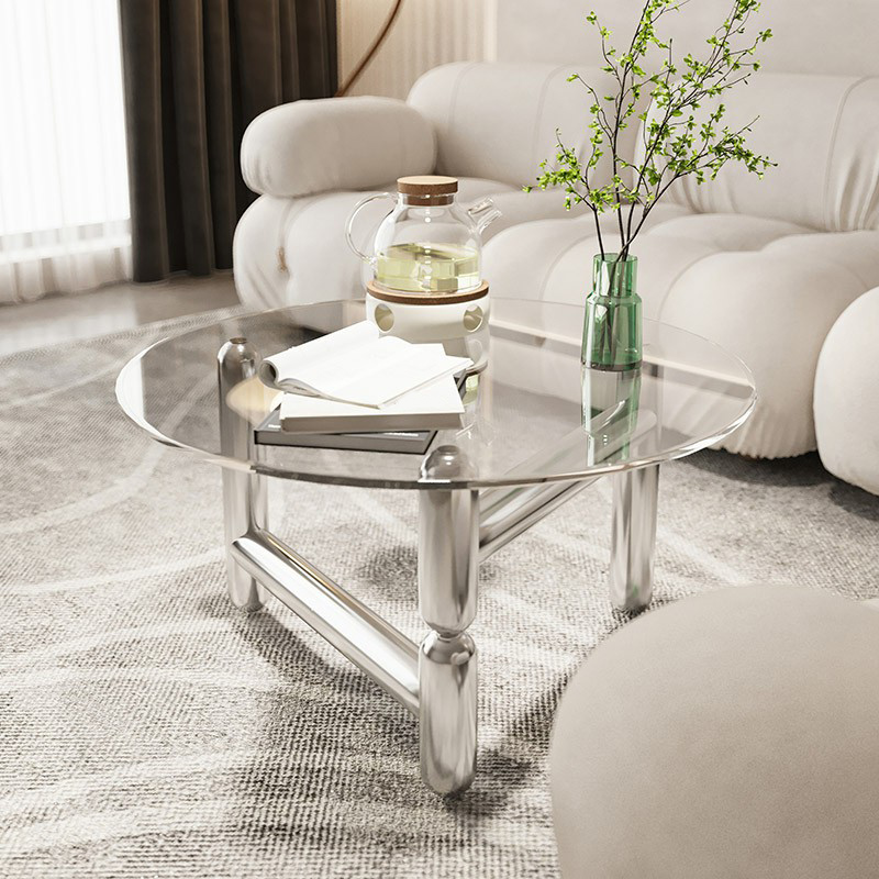 Sleek Glass & Steel Coffee Table | Ormau - image 4