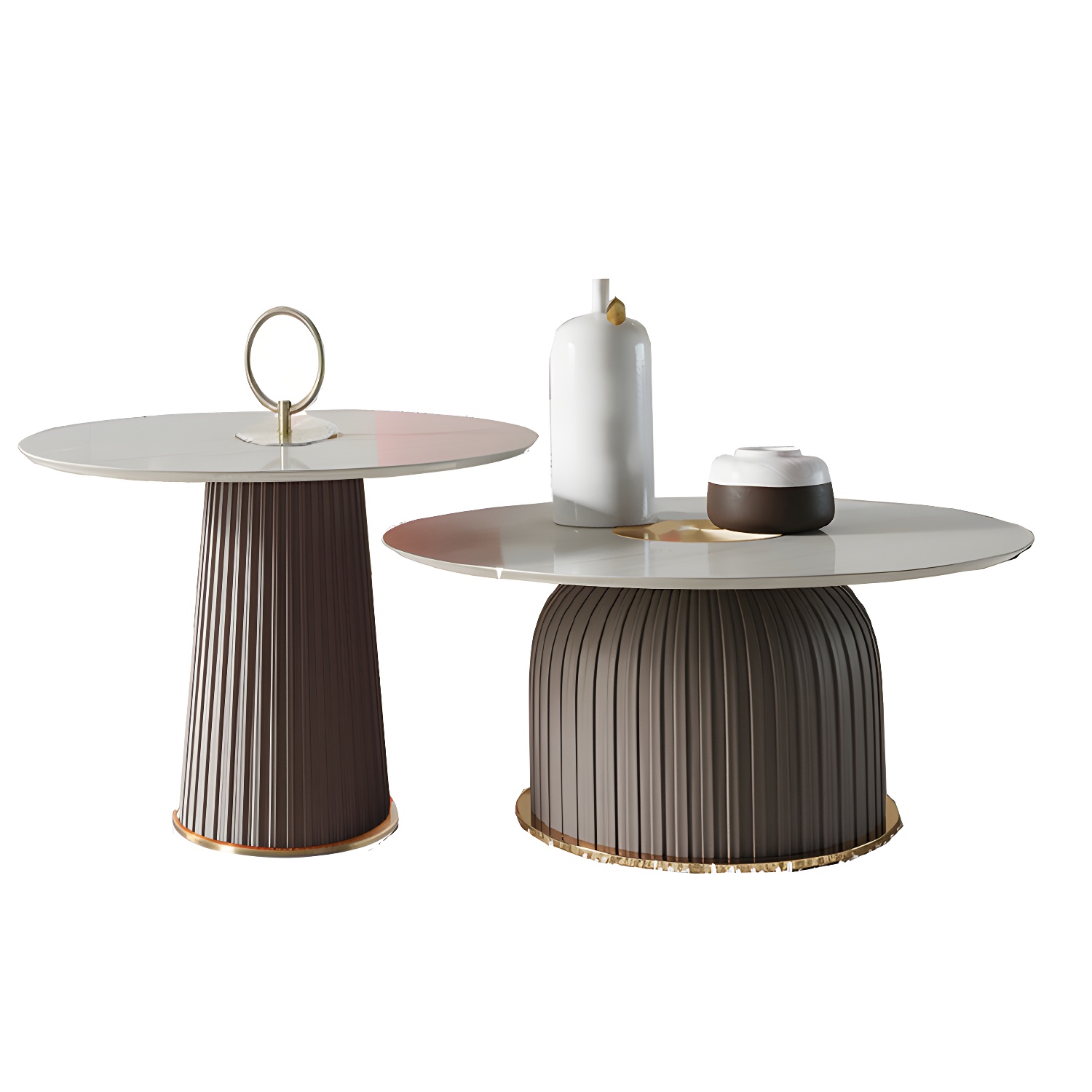 Metal Pedestal Coffee Table | Ormau - image 1