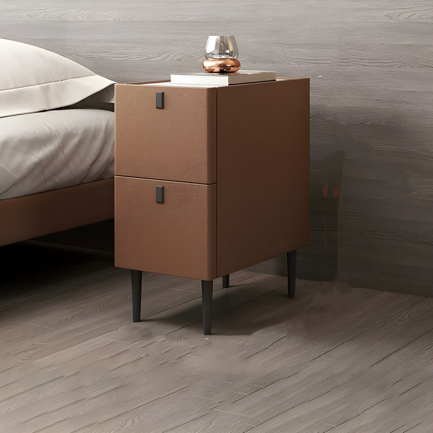 Luxe Leather Nightstand | Ormau - image 4