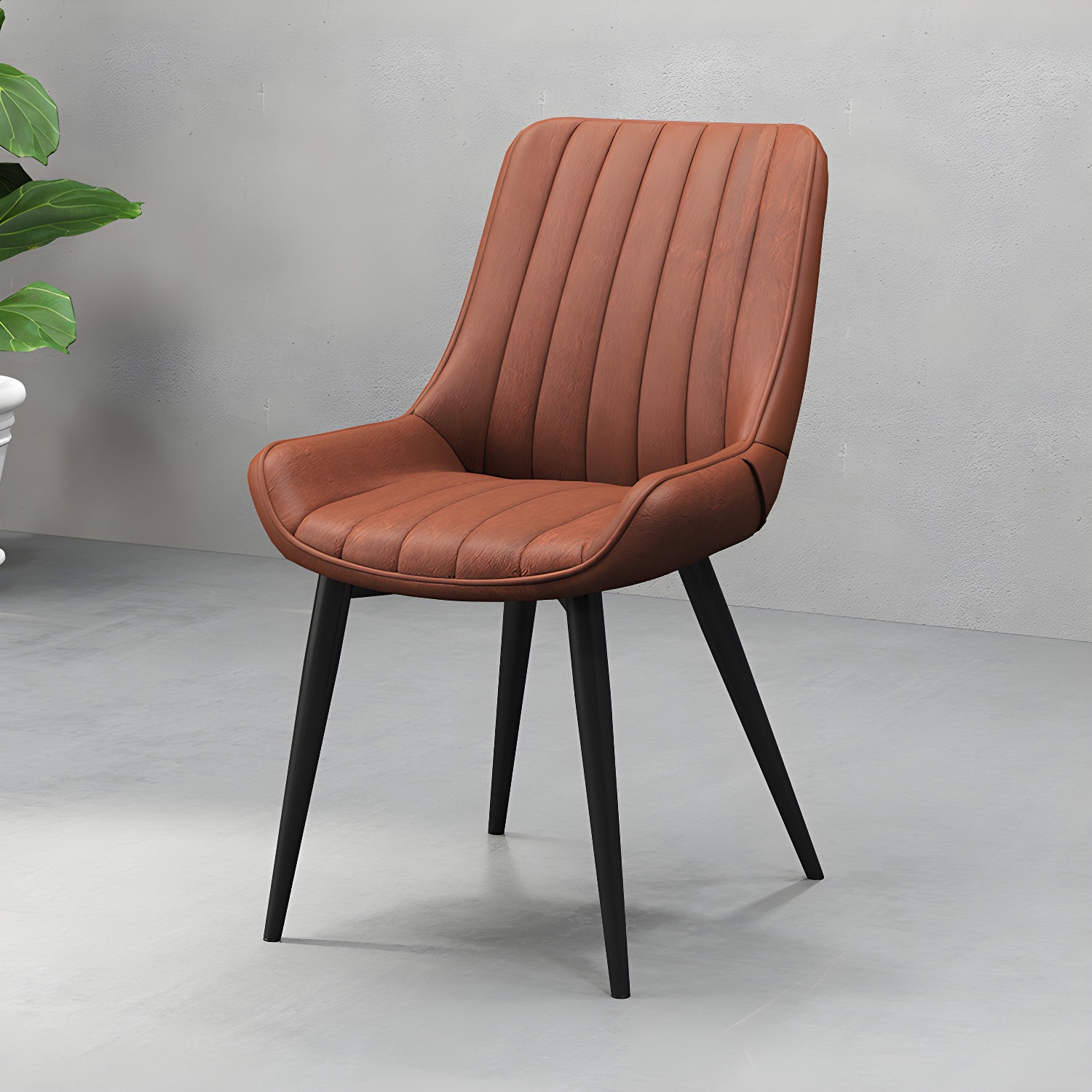 Faux Leather Dining Side Chair | Ormau - image 6