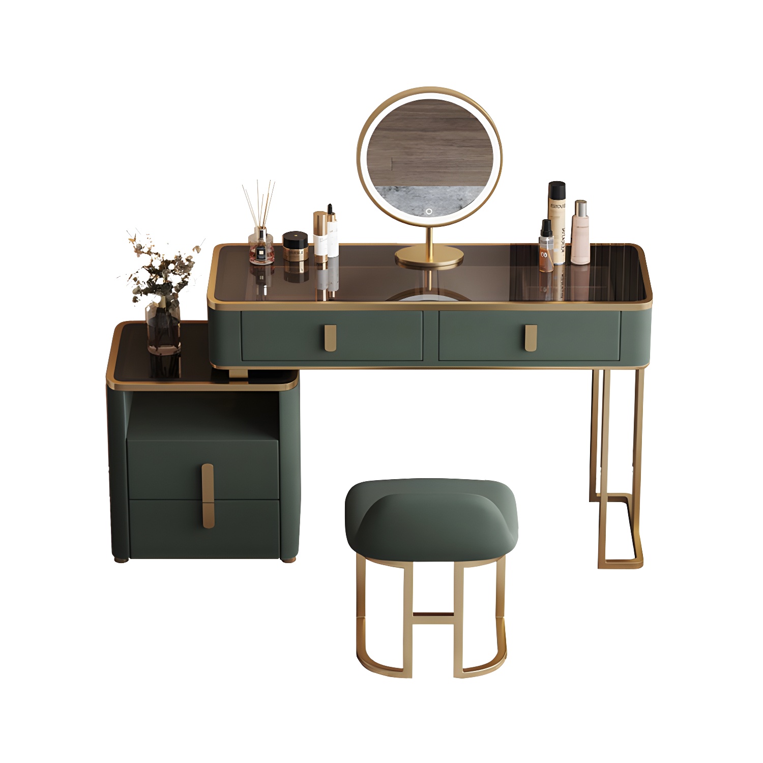 Green Glass Vanity | Ormau - image 11