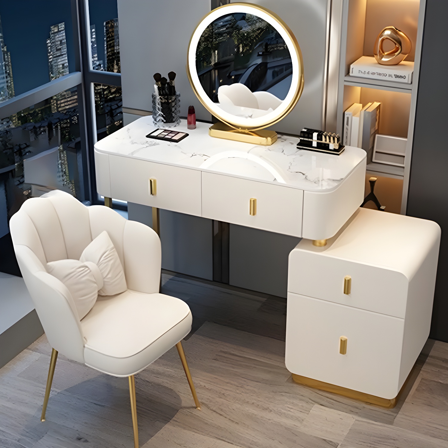 Stone Top Vanity Desk | Ormau - image 24
