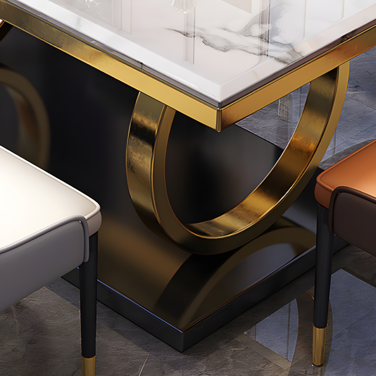 Glam Marble Dining Set | Ormau - image 10