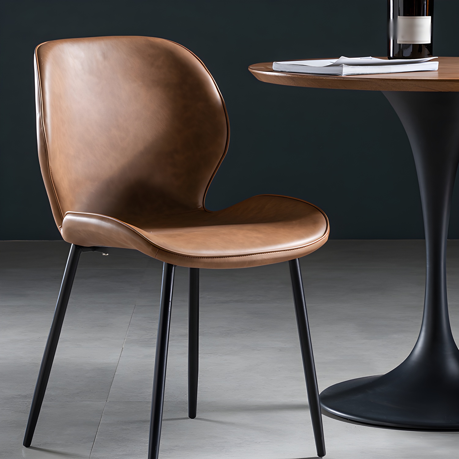 Wingback Leather Dining Chair | Ormau - image 11