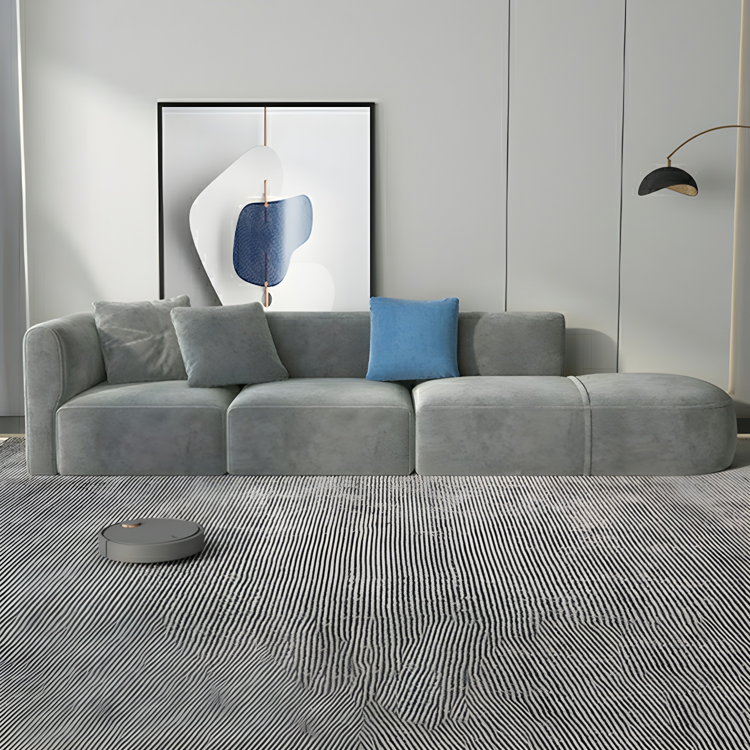 Flannel Sectional Sofa | Ormau - image 27
