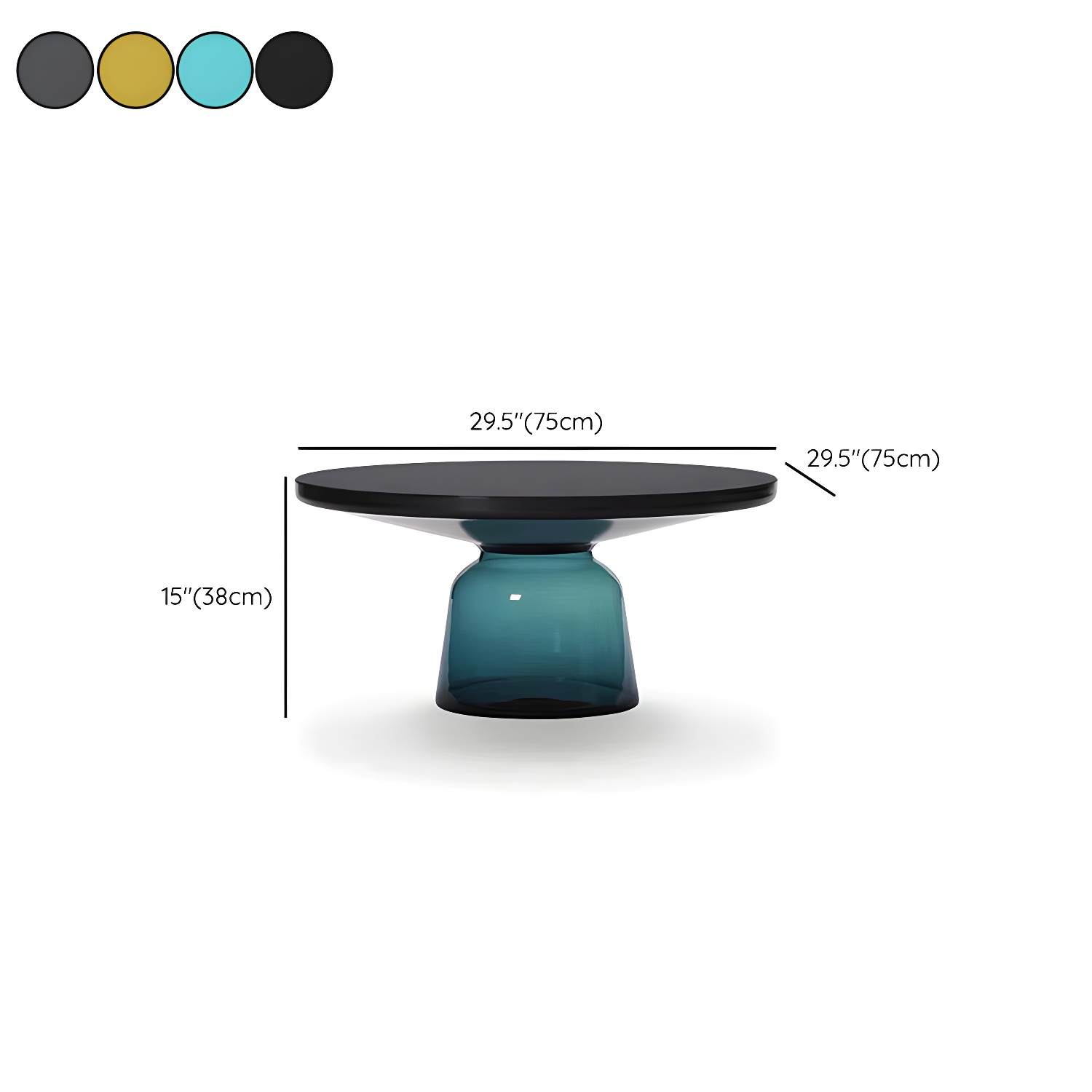 Glass Pedestal Coffee Table | Ormau - image 17
