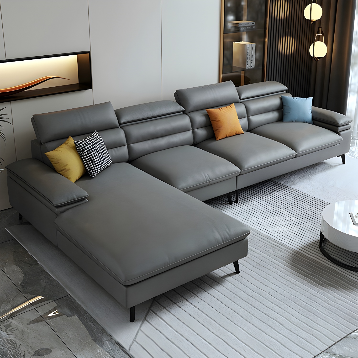 Modern L-Shape Sofa | Ormau - image 4