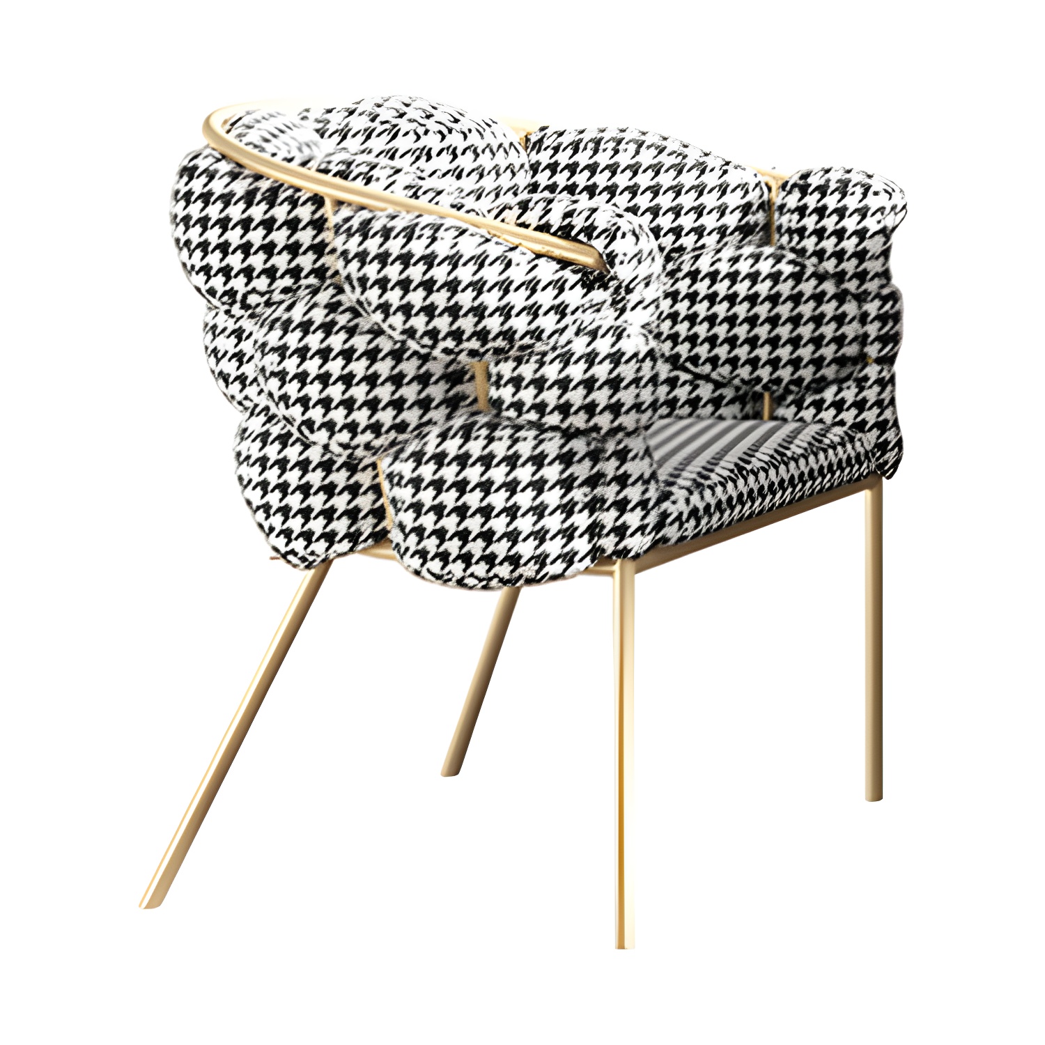 Glam Upholstered Dining Chair | Ormau - image 4