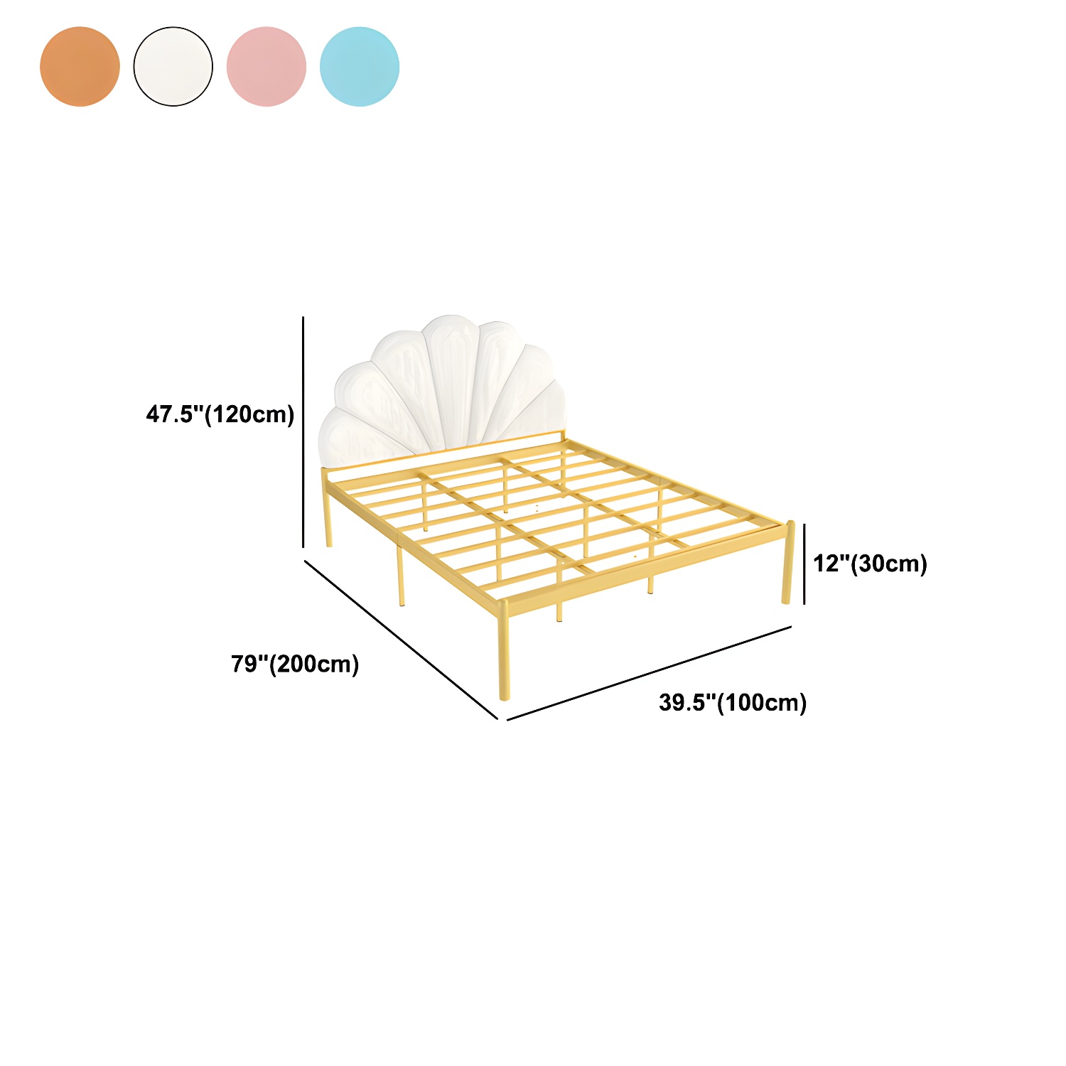 Shell Upholstered Bed | Ormau - image 11