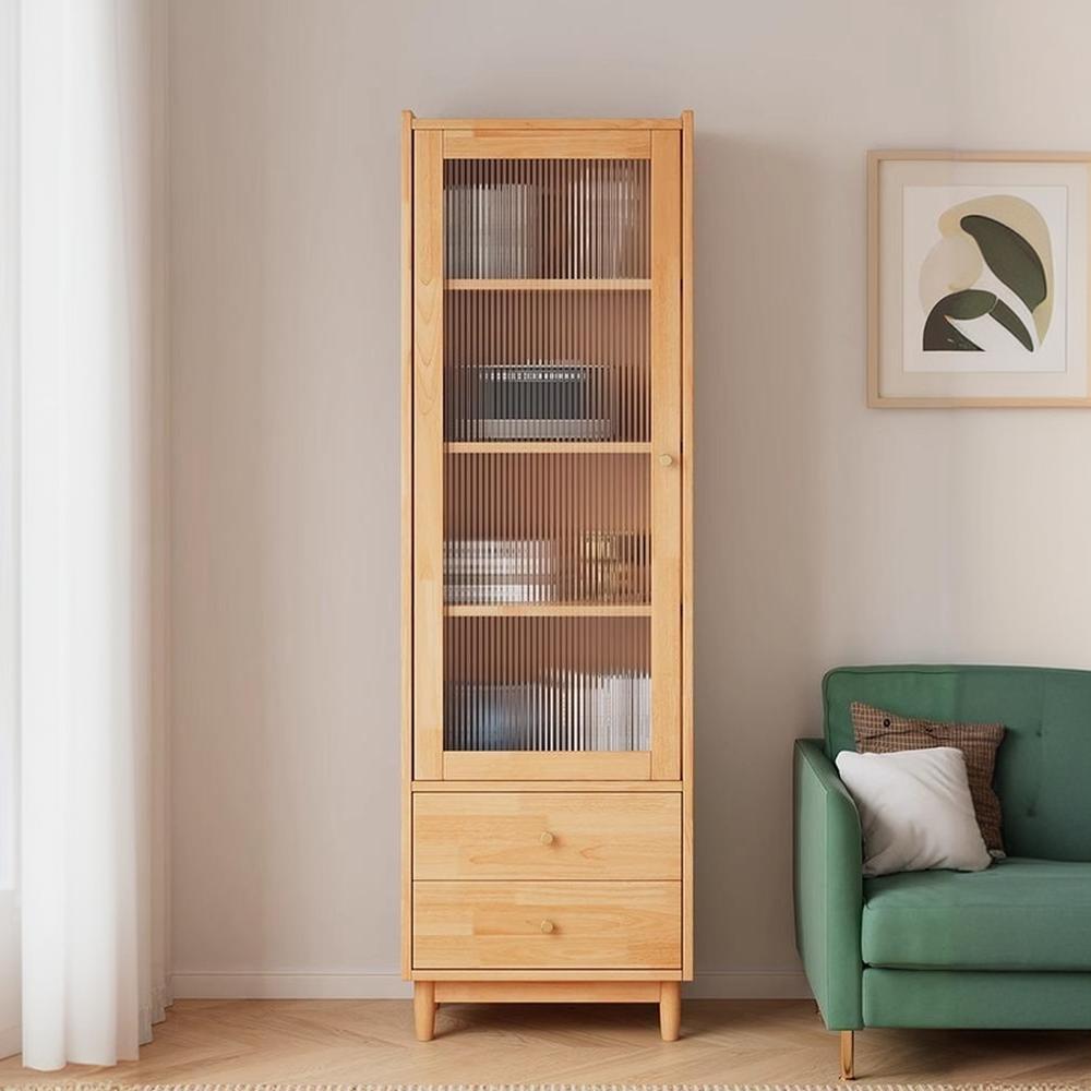 Solid Wood Accent Cabinet with Glass Door | Ormau - image 4