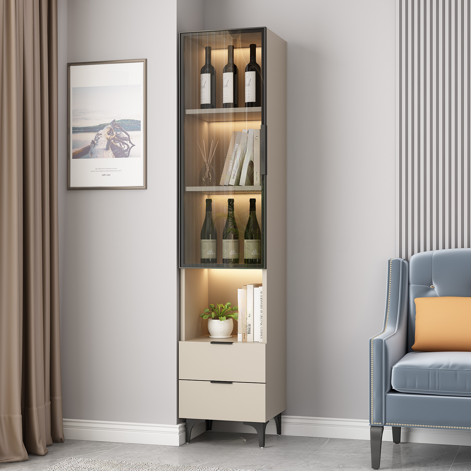 Utility Cabinet with Glass Door | Ormau - image 2