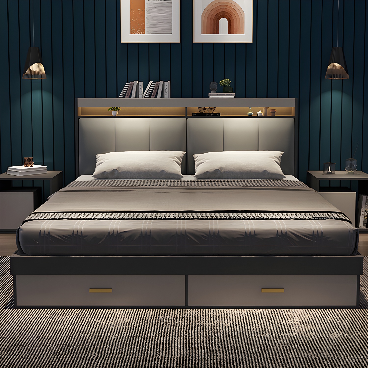 Upholstered Storage Bed | Ormau - image 20