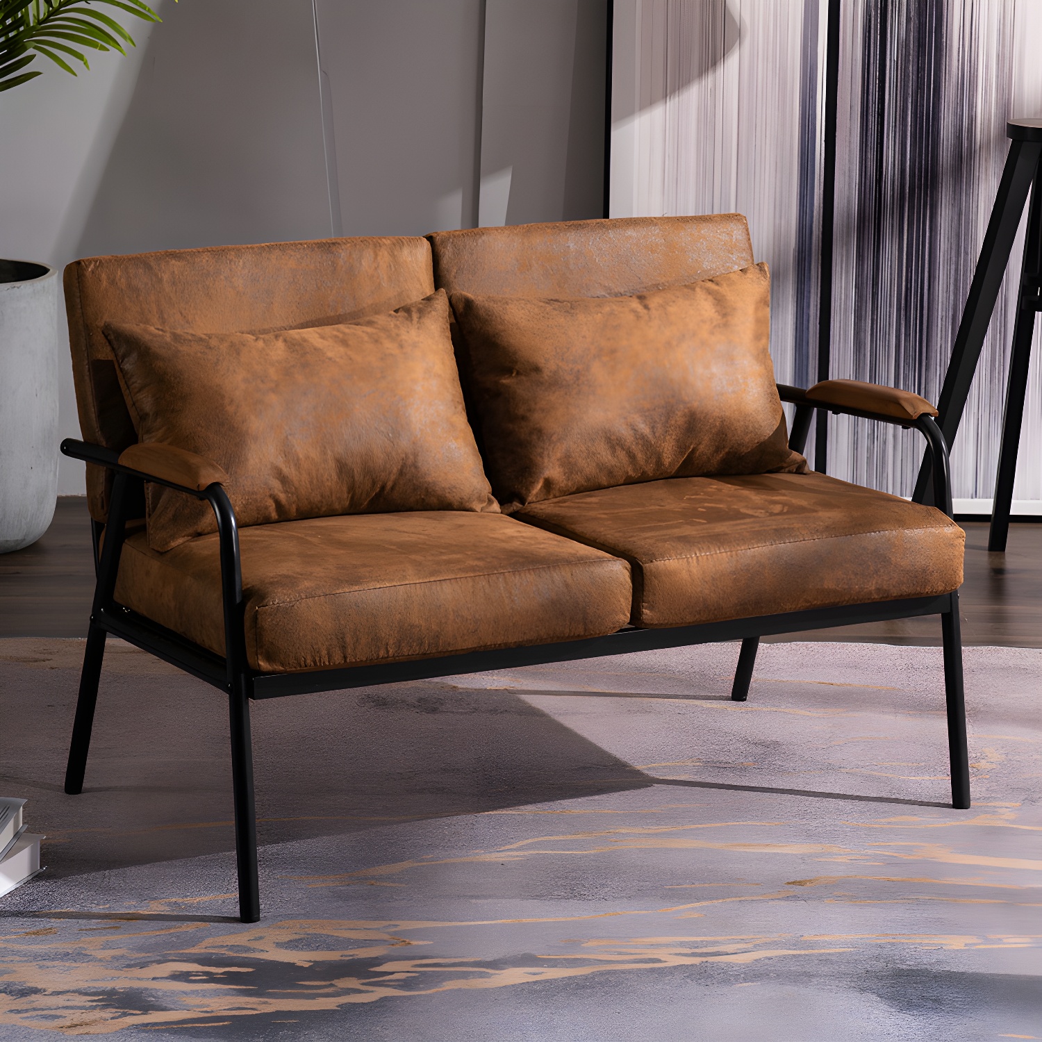 Industrial Linen Sofa | Ormau - image 3