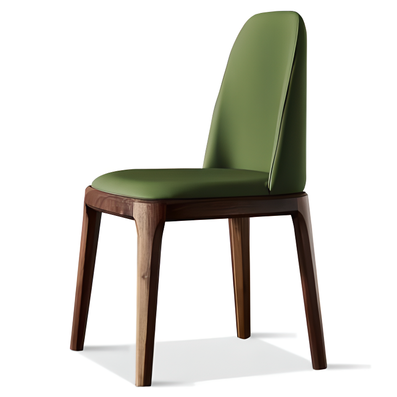 Leather & Wood Dining Chair | Ormau - image 3