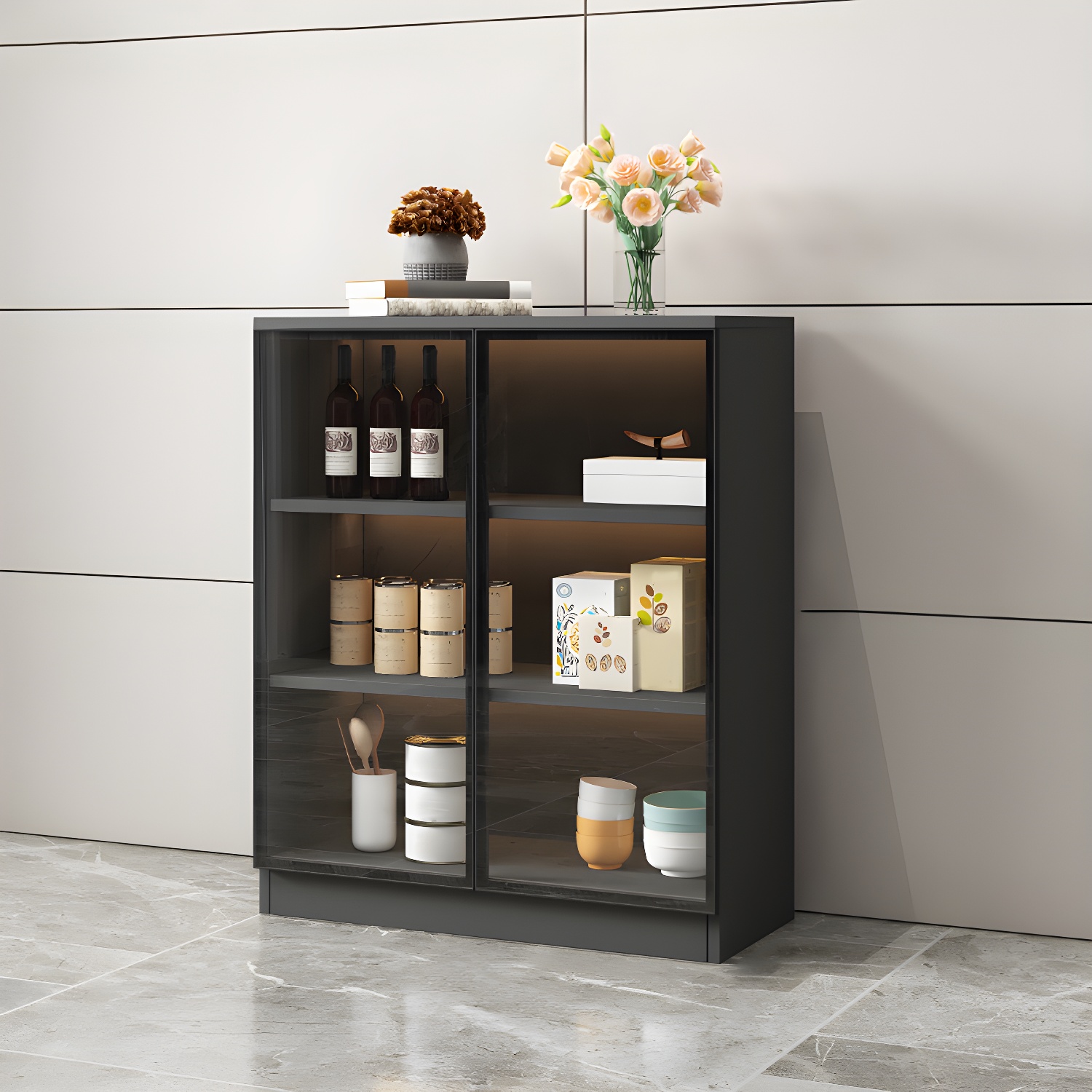 Modern Glass Door Sideboard | Ormau - image 17