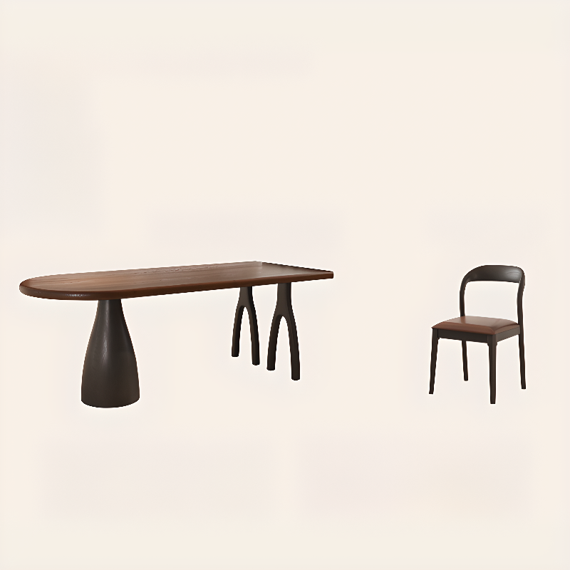 Asymmetrical Wood Slab Dining Table | Ormau - image 17